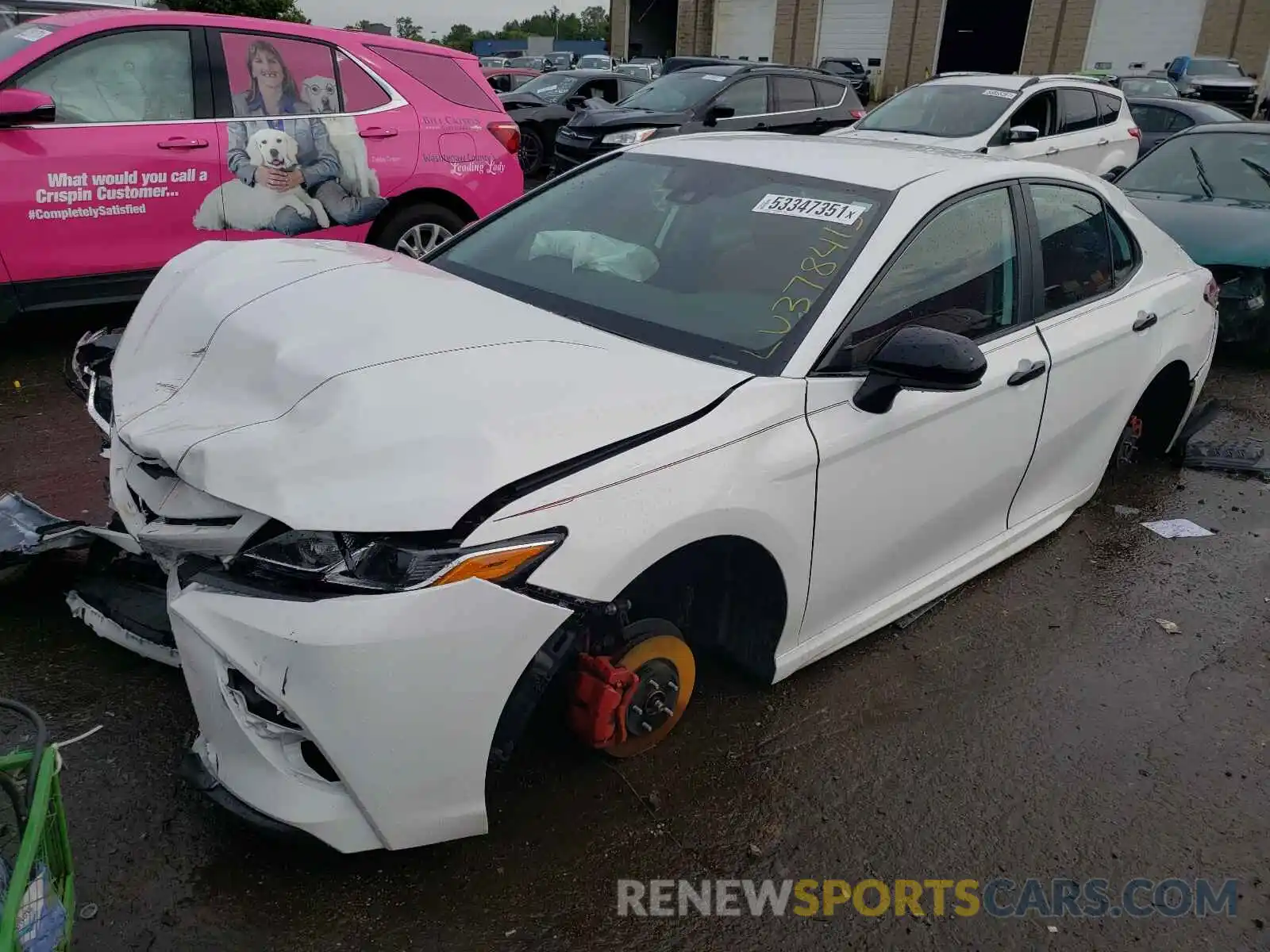 2 Photograph of a damaged car 4T1G11AK6LU378415 TOYOTA CAMRY 2020