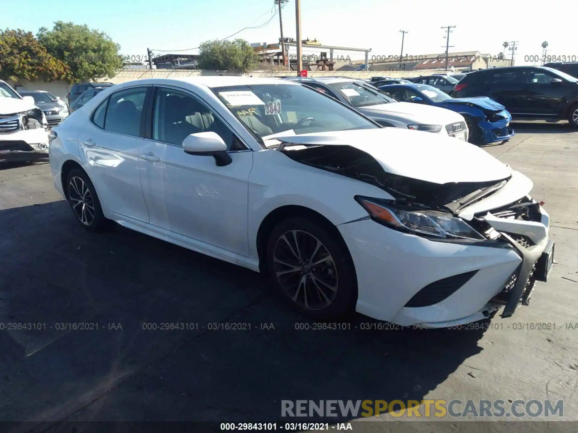 1 Photograph of a damaged car 4T1G11AK6LU880681 TOYOTA CAMRY 2020