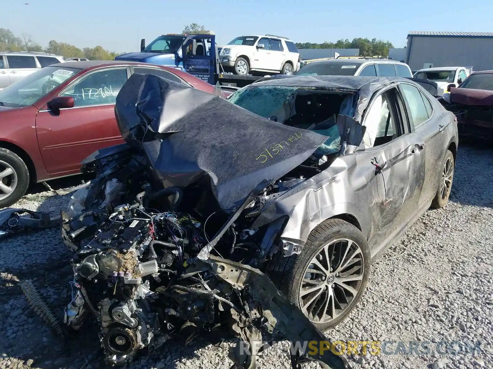 2 Photograph of a damaged car 4T1G11AK6LU895326 TOYOTA CAMRY 2020