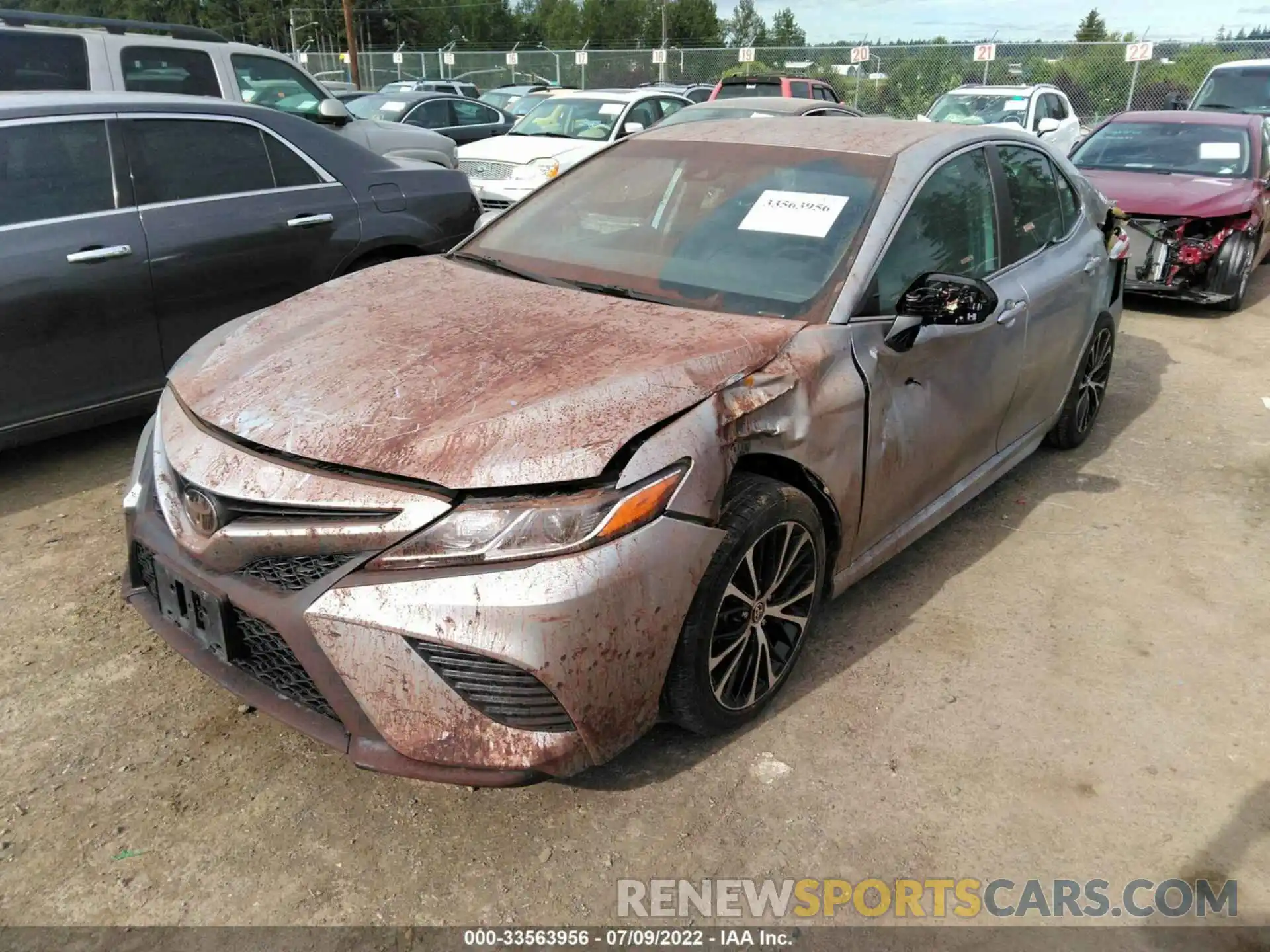 2 Photograph of a damaged car 4T1G11AK6LU931533 TOYOTA CAMRY 2020