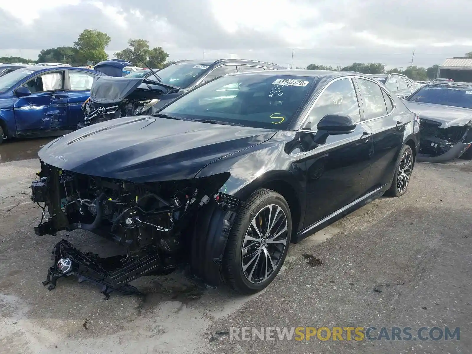 2 Photograph of a damaged car 4T1G11AK6LU954696 TOYOTA CAMRY 2020