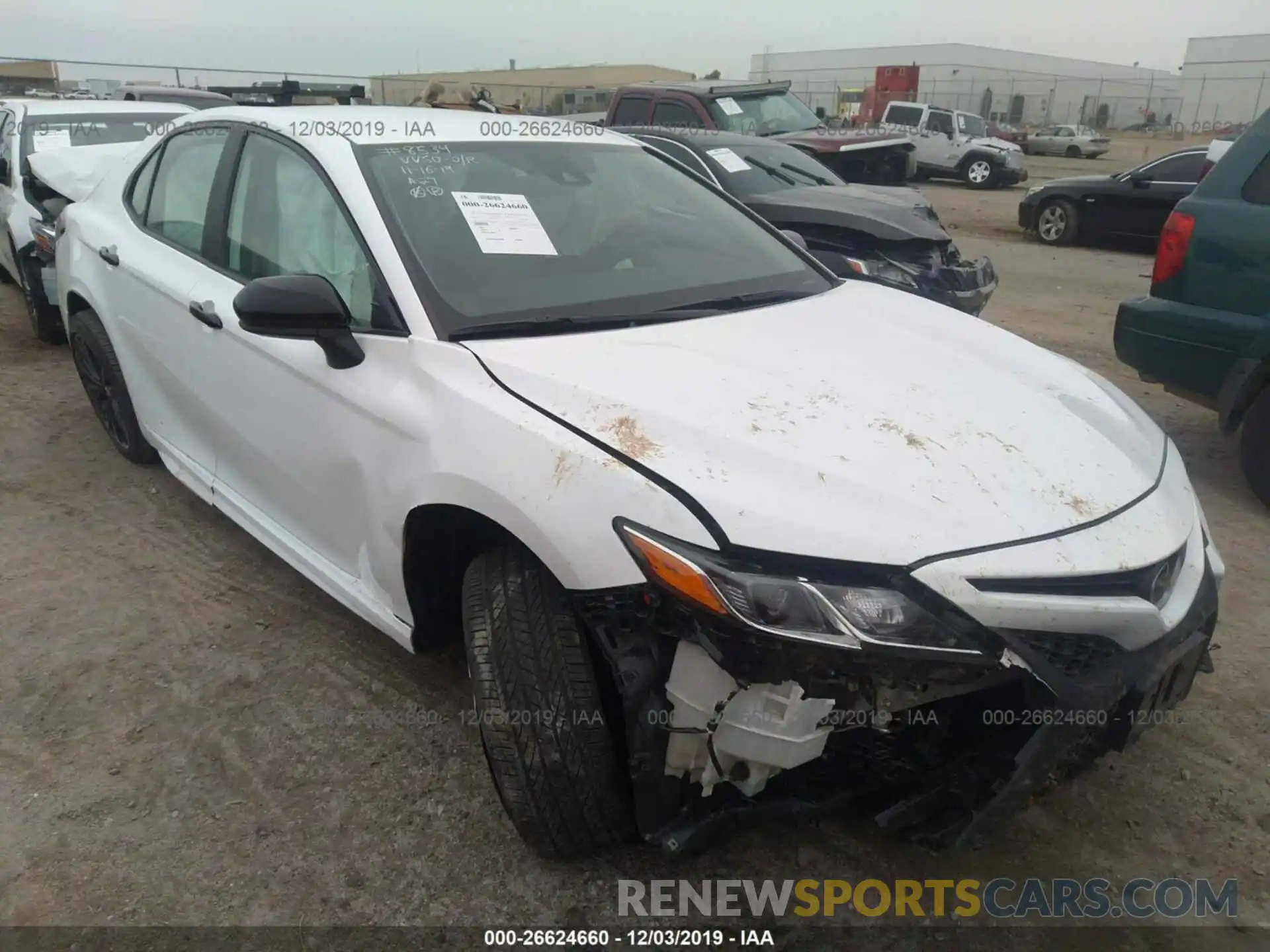 1 Photograph of a damaged car 4T1G11AK7LU303271 TOYOTA CAMRY 2020