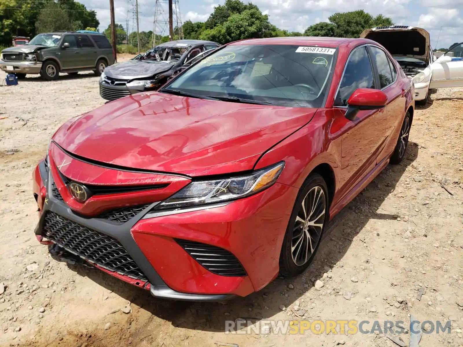 2 Photograph of a damaged car 4T1G11AK7LU305893 TOYOTA CAMRY 2020