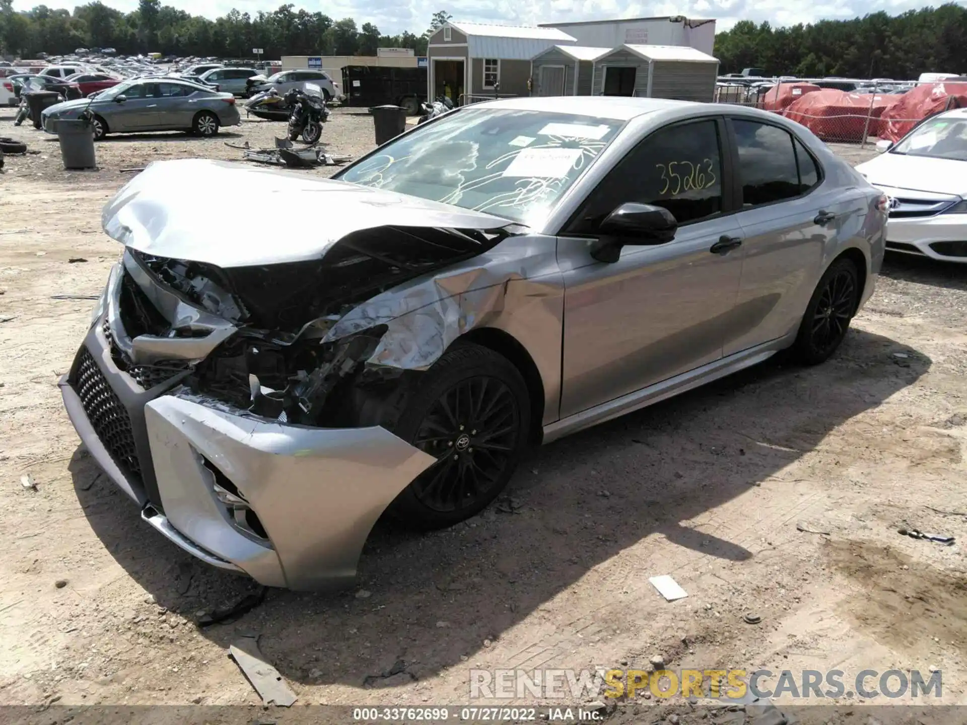 2 Photograph of a damaged car 4T1G11AK7LU305974 TOYOTA CAMRY 2020