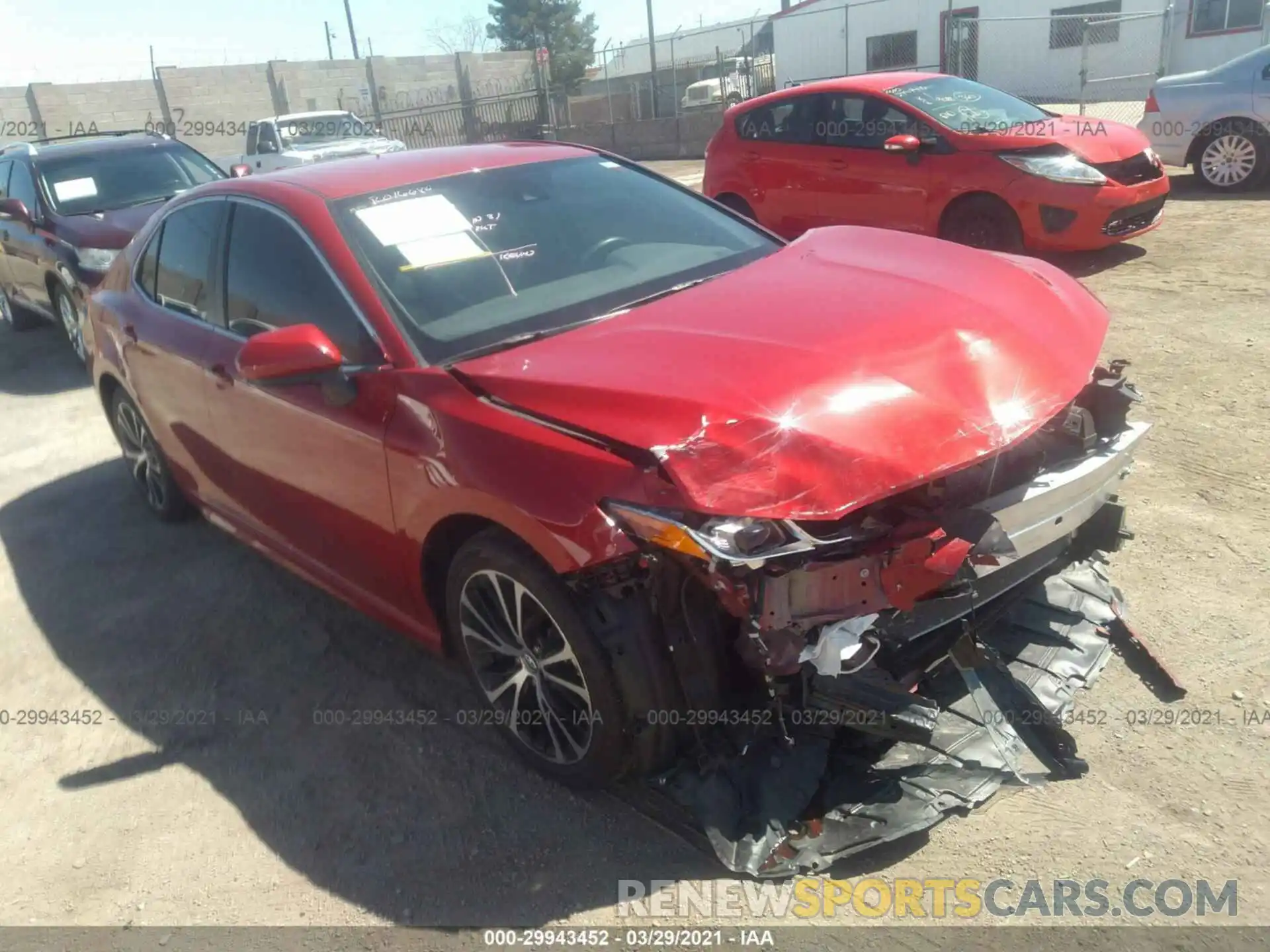 1 Photograph of a damaged car 4T1G11AK7LU307725 TOYOTA CAMRY 2020