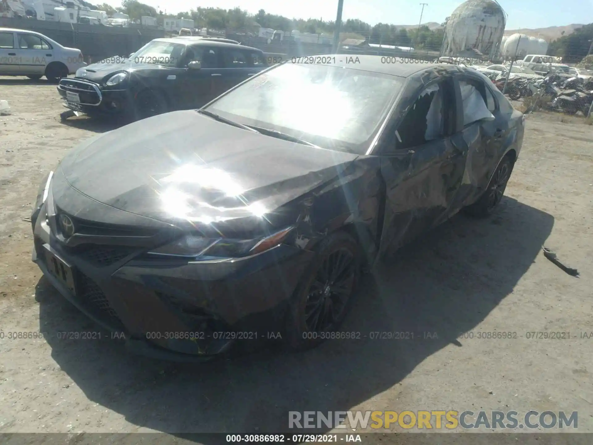 2 Photograph of a damaged car 4T1G11AK7LU310088 TOYOTA CAMRY 2020