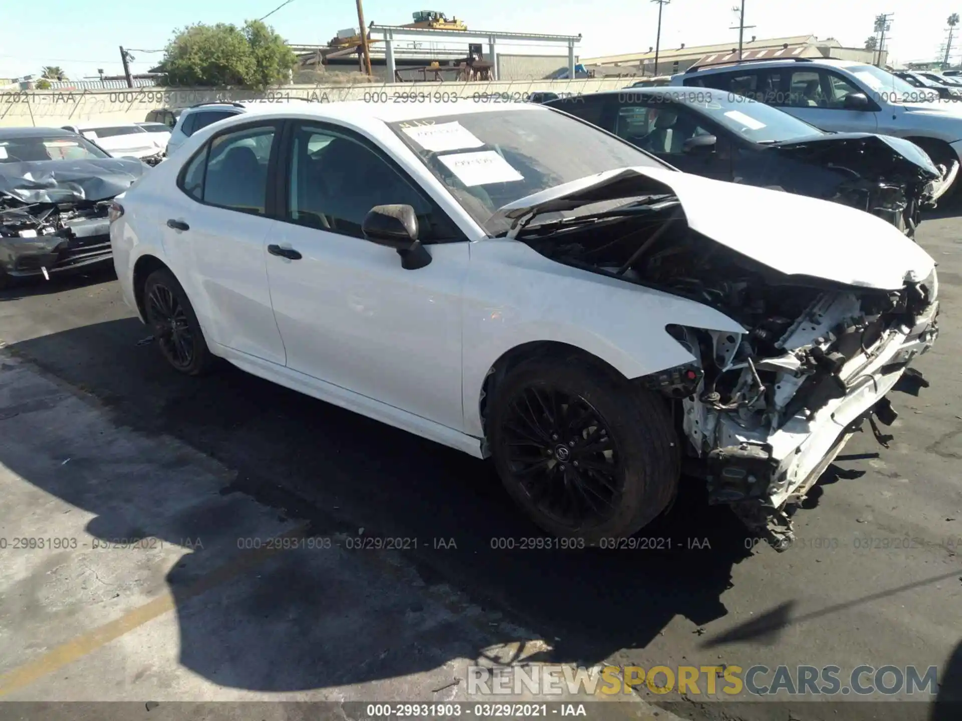 1 Photograph of a damaged car 4T1G11AK7LU318305 TOYOTA CAMRY 2020