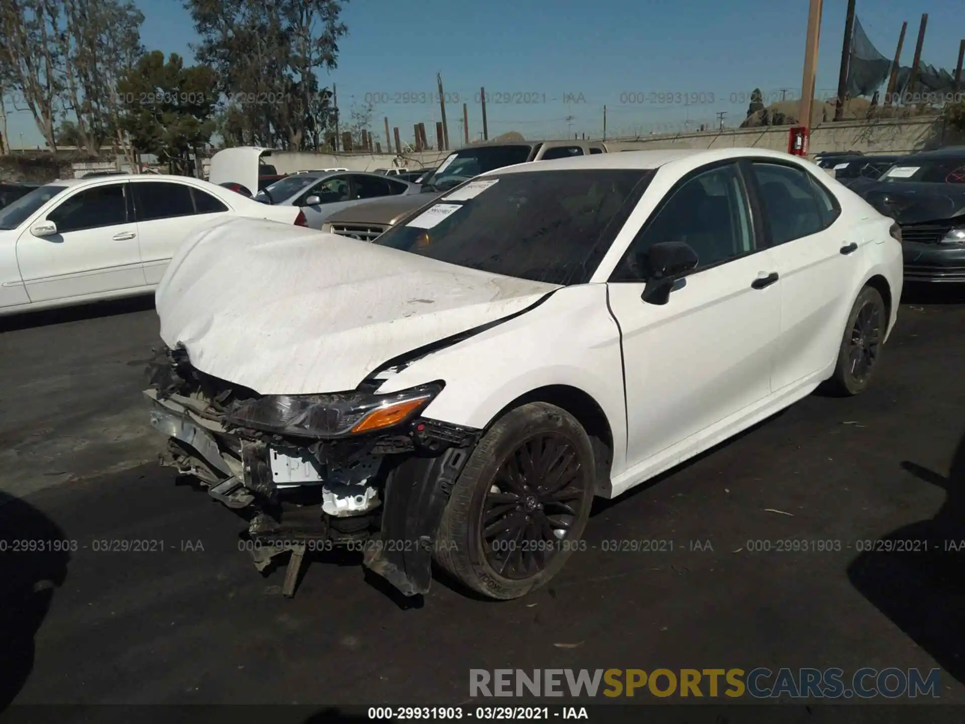 2 Photograph of a damaged car 4T1G11AK7LU318305 TOYOTA CAMRY 2020