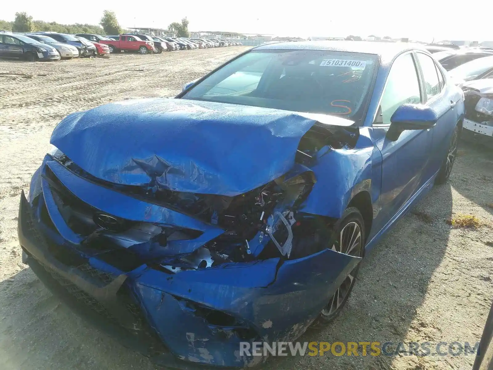 2 Photograph of a damaged car 4T1G11AK7LU321060 TOYOTA CAMRY 2020