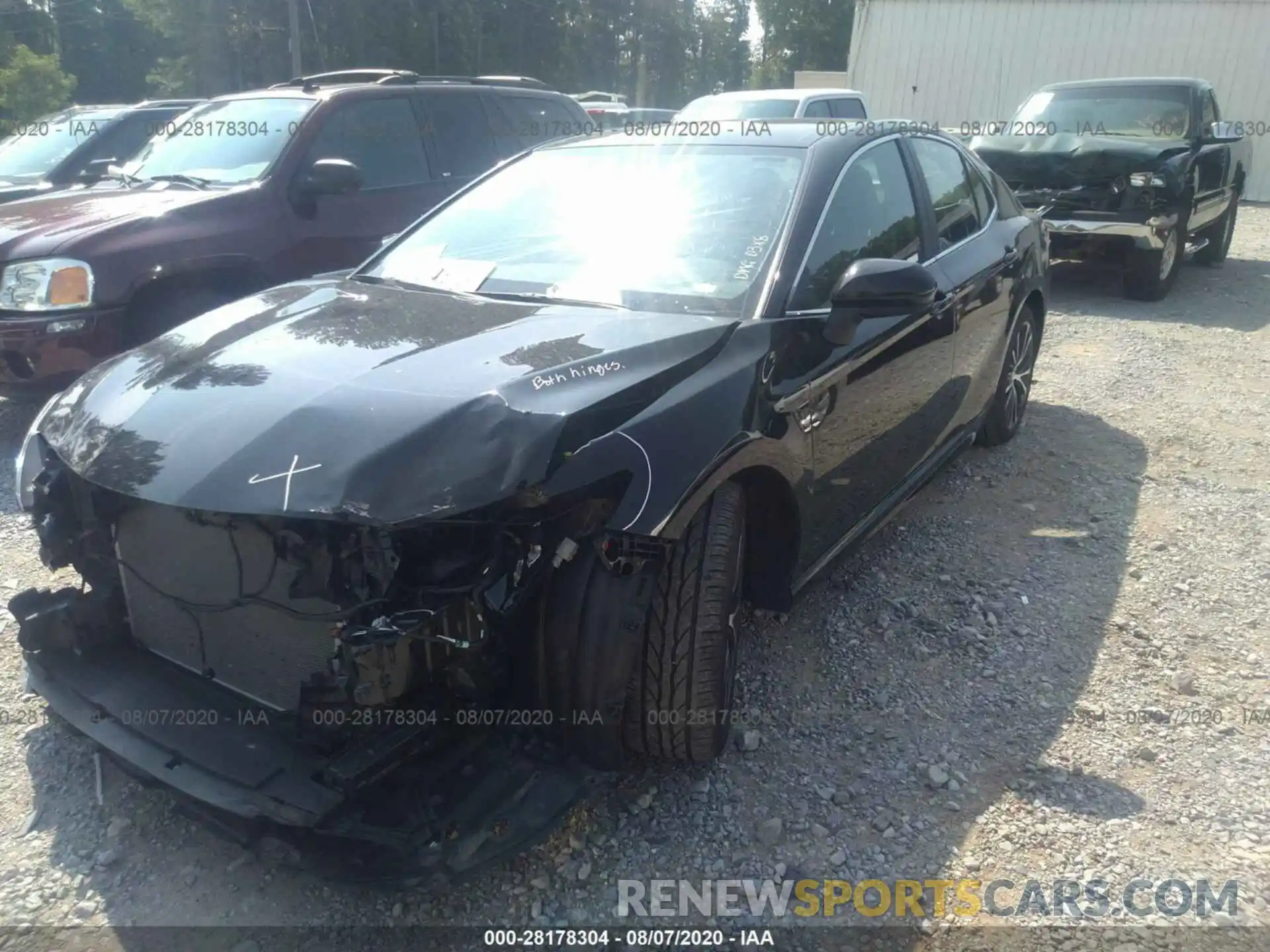 2 Photograph of a damaged car 4T1G11AK7LU326159 TOYOTA CAMRY 2020