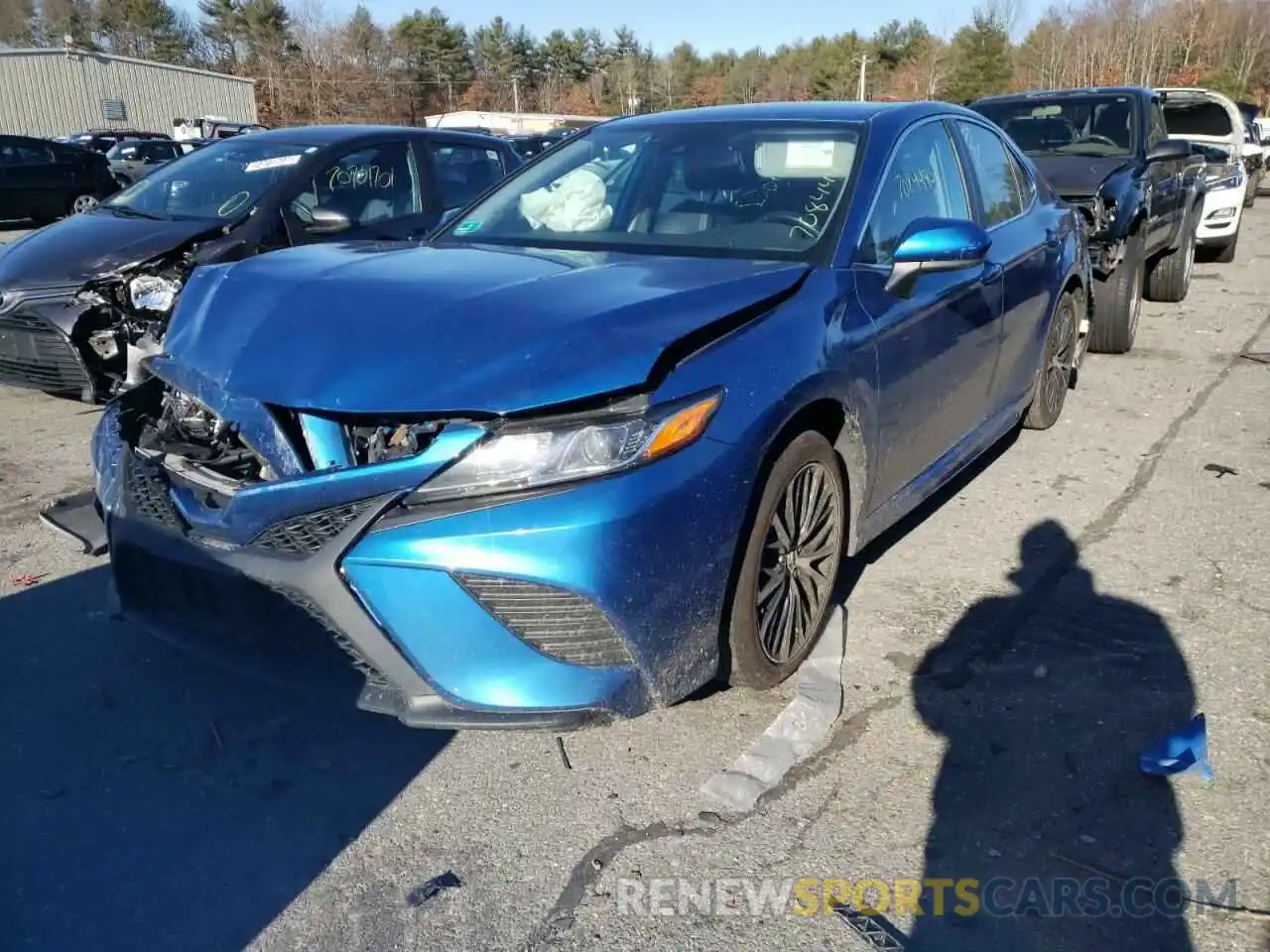 2 Photograph of a damaged car 4T1G11AK7LU327876 TOYOTA CAMRY 2020