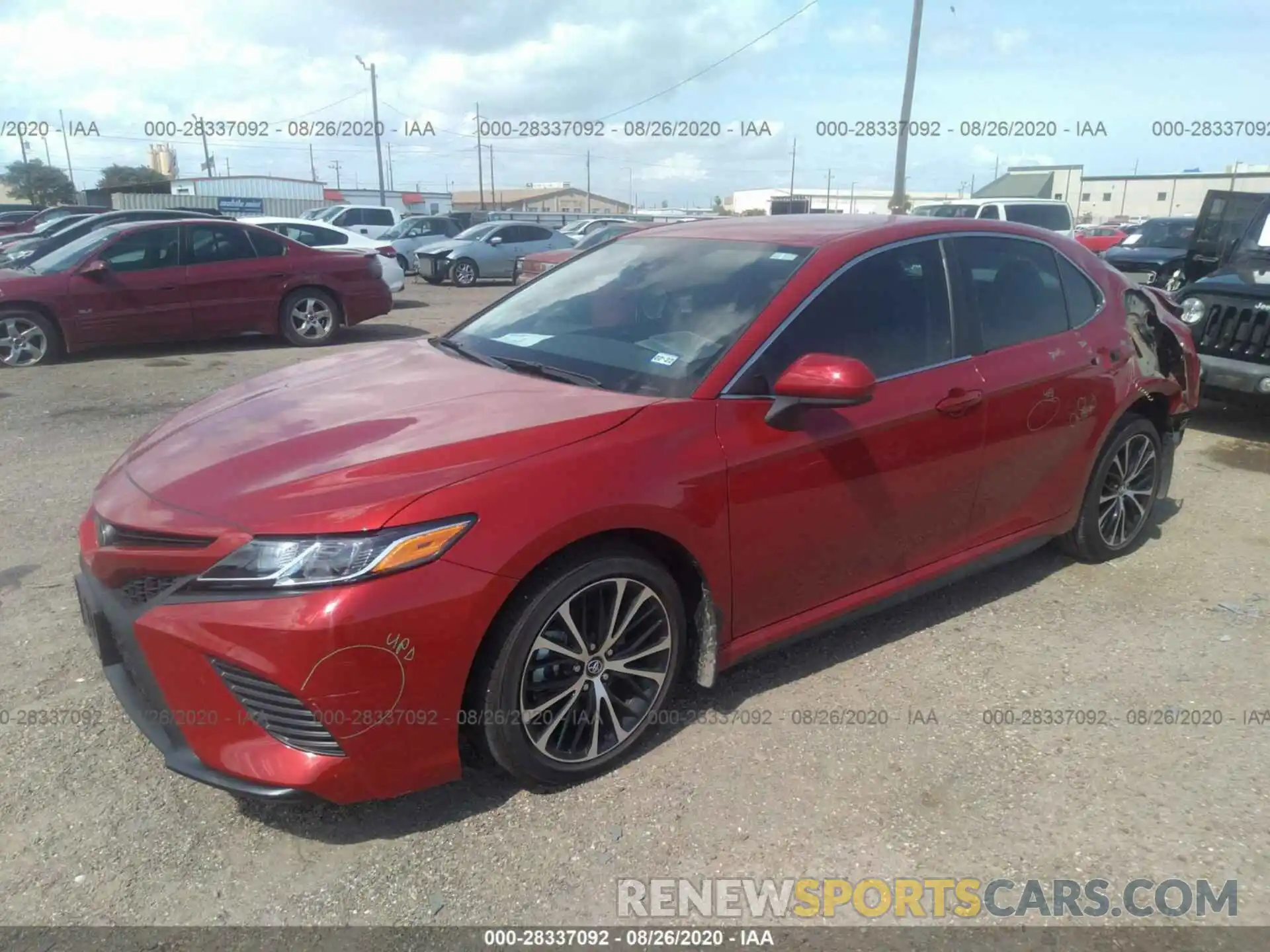 2 Photograph of a damaged car 4T1G11AK7LU329045 TOYOTA CAMRY 2020