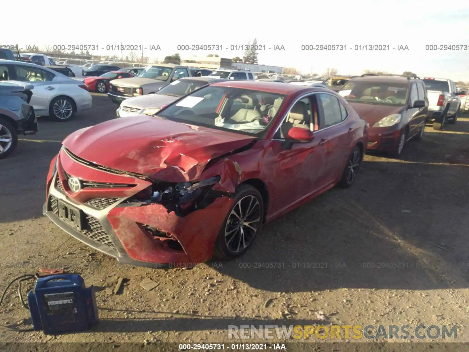 2 Photograph of a damaged car 4T1G11AK7LU334195 TOYOTA CAMRY 2020