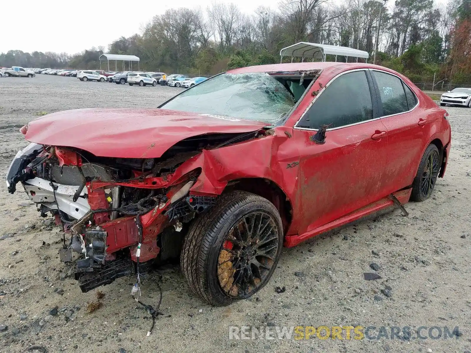 2 Photograph of a damaged car 4T1G11AK7LU334309 TOYOTA CAMRY 2020