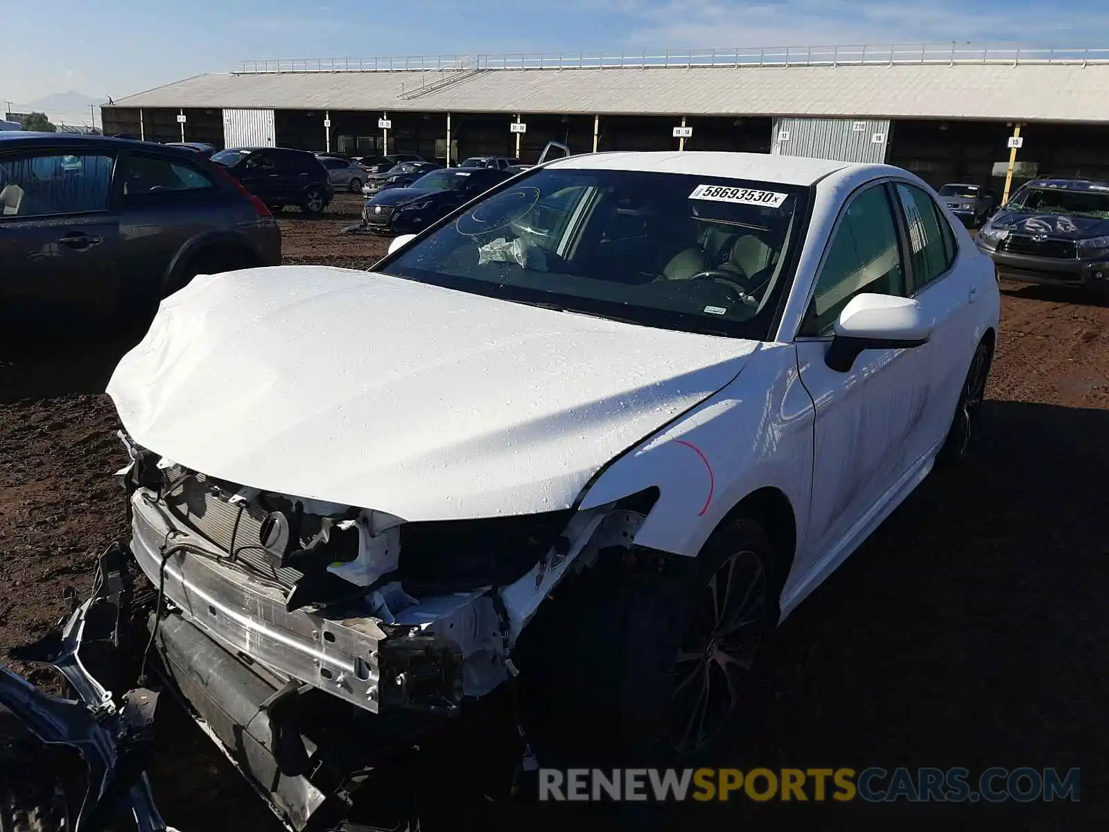 2 Photograph of a damaged car 4T1G11AK7LU341566 TOYOTA CAMRY 2020