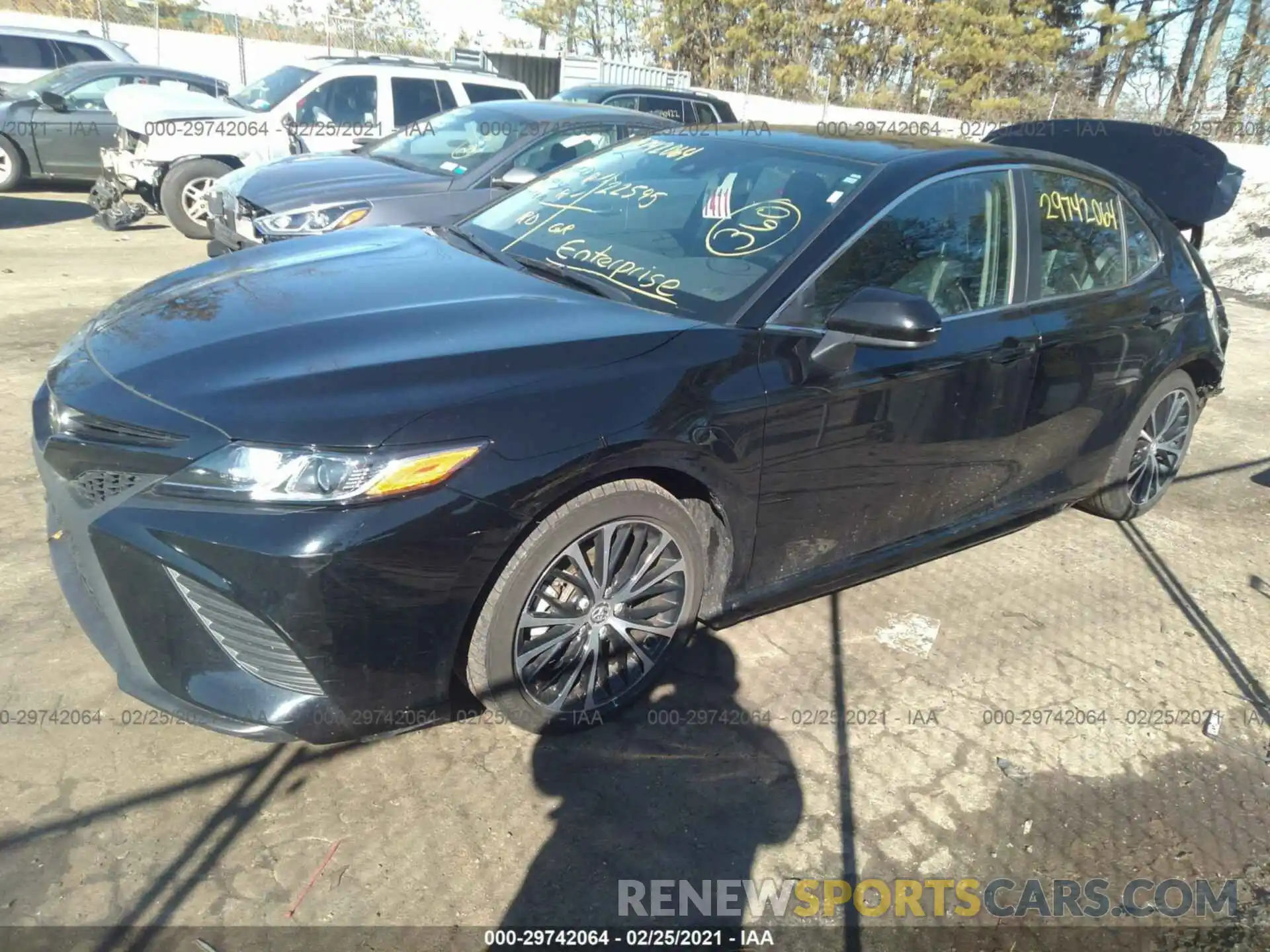 2 Photograph of a damaged car 4T1G11AK7LU345942 TOYOTA CAMRY 2020