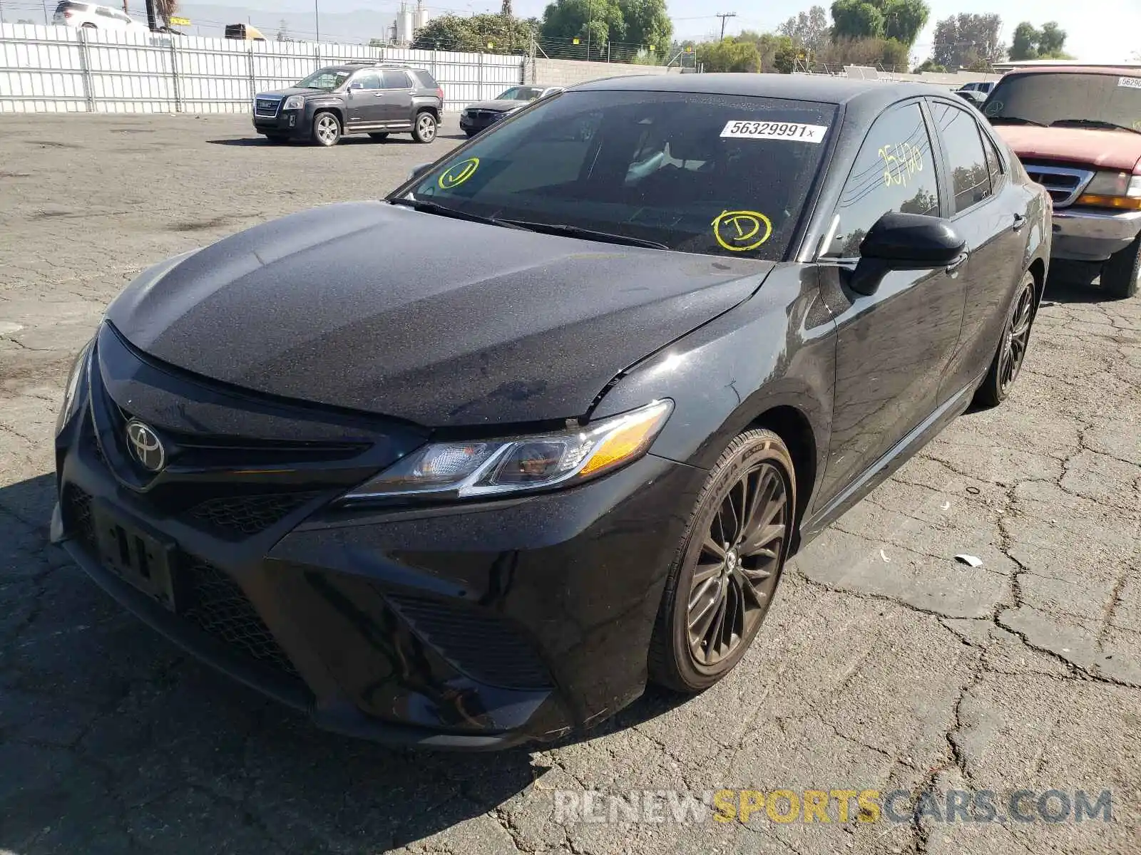 2 Photograph of a damaged car 4T1G11AK7LU346945 TOYOTA CAMRY 2020