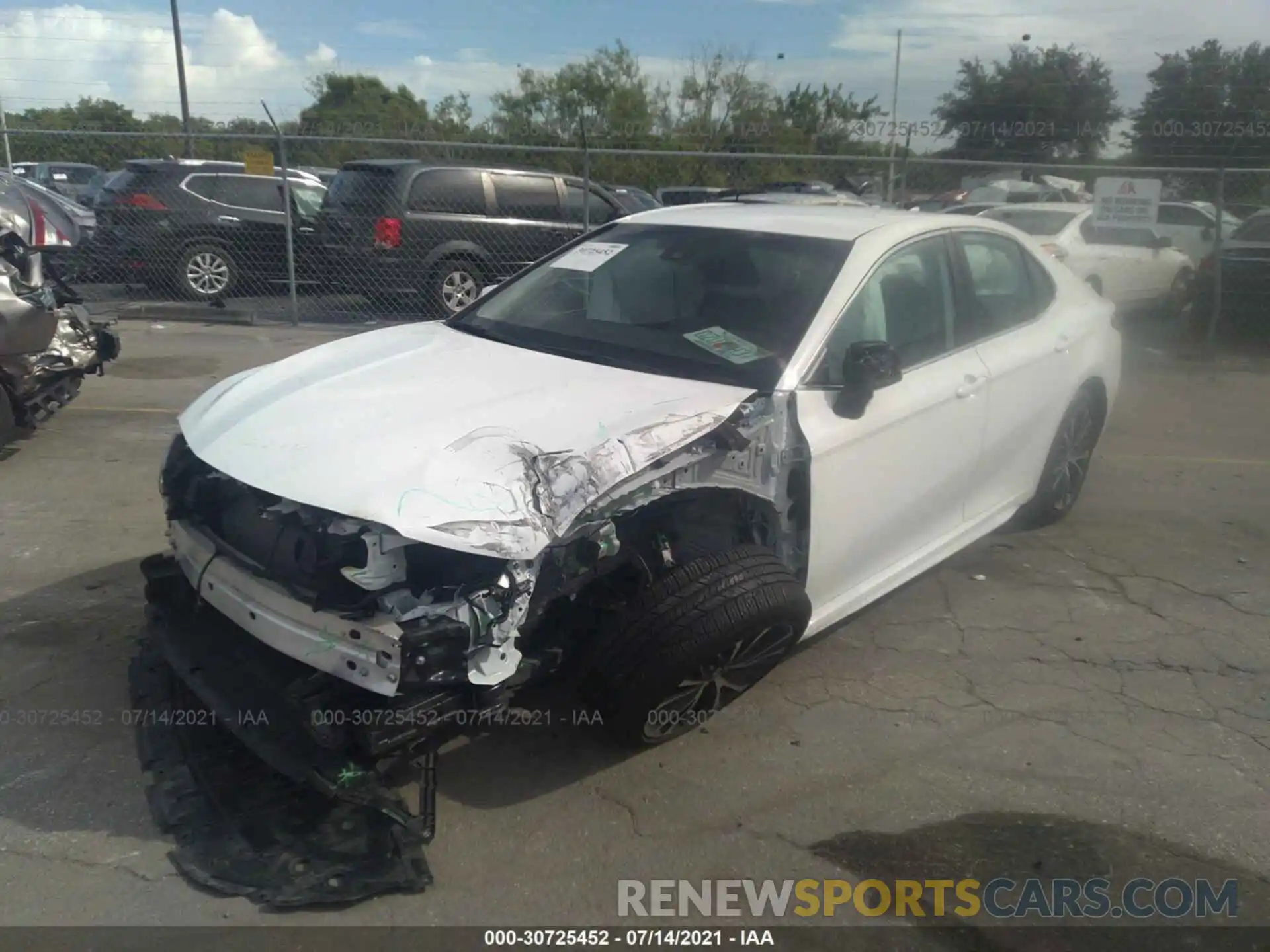 2 Photograph of a damaged car 4T1G11AK7LU352051 TOYOTA CAMRY 2020