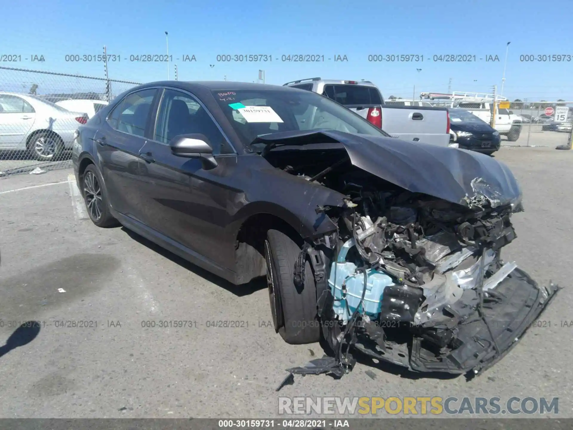 1 Photograph of a damaged car 4T1G11AK7LU370629 TOYOTA CAMRY 2020