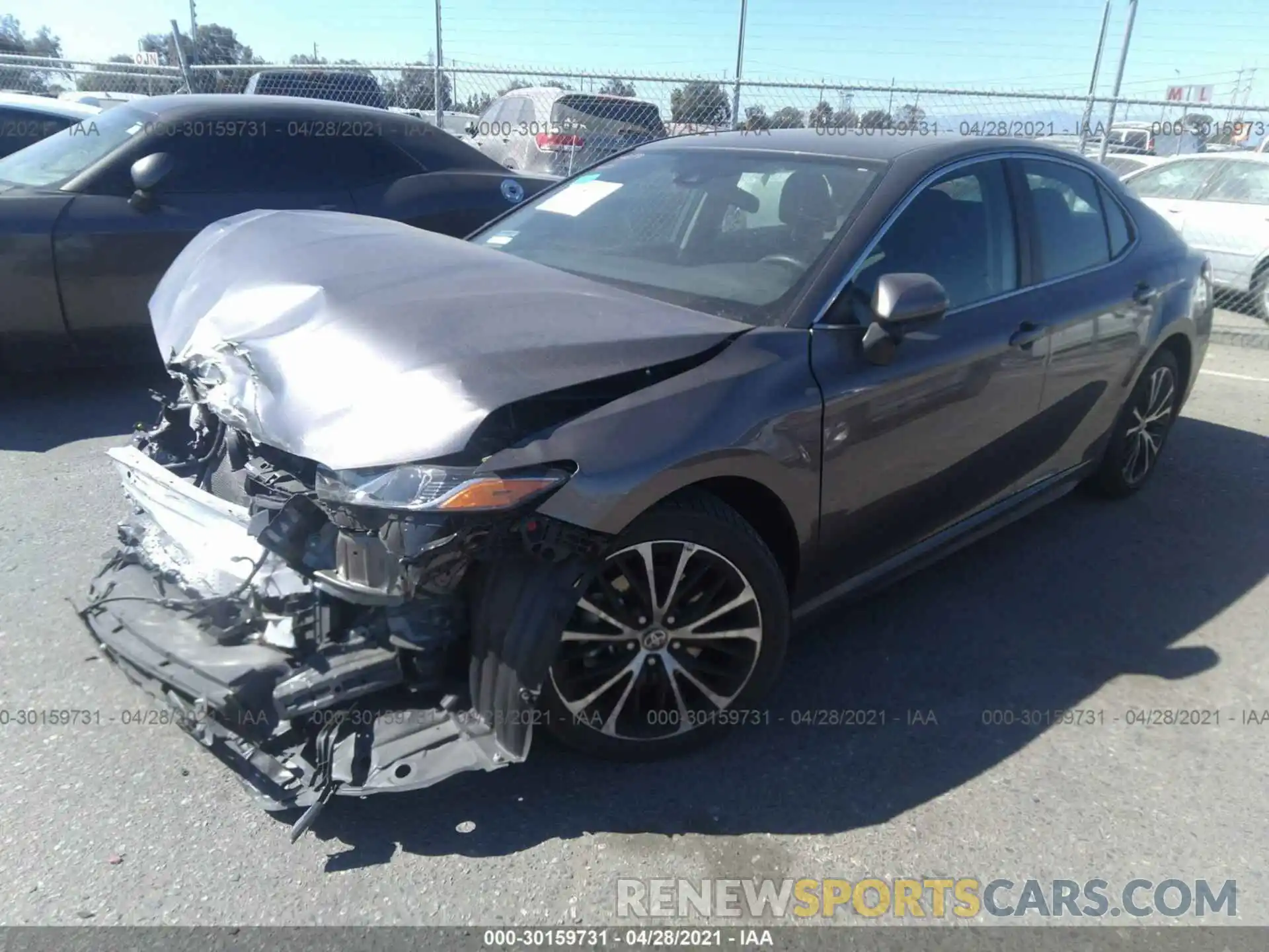 2 Photograph of a damaged car 4T1G11AK7LU370629 TOYOTA CAMRY 2020