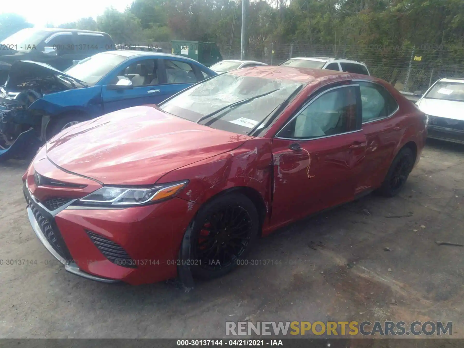 2 Photograph of a damaged car 4T1G11AK7LU401474 TOYOTA CAMRY 2020