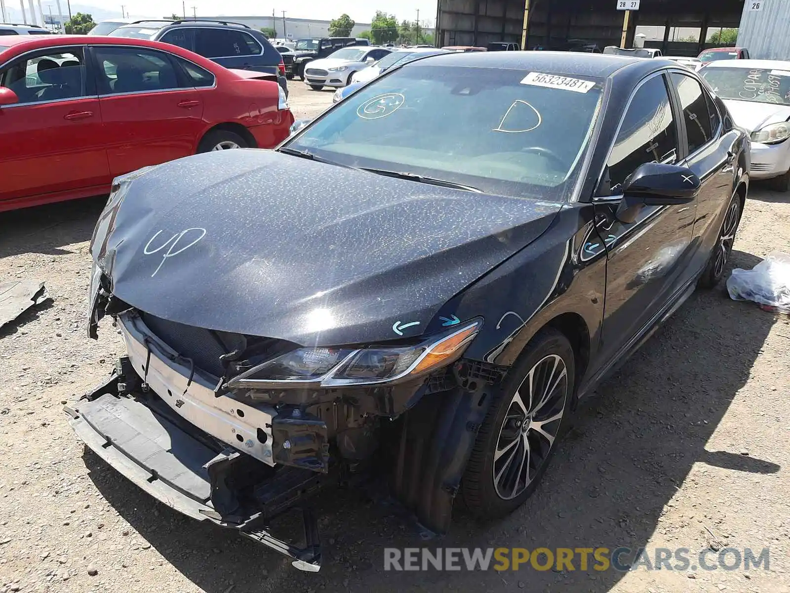 2 Photograph of a damaged car 4T1G11AK7LU865199 TOYOTA CAMRY 2020