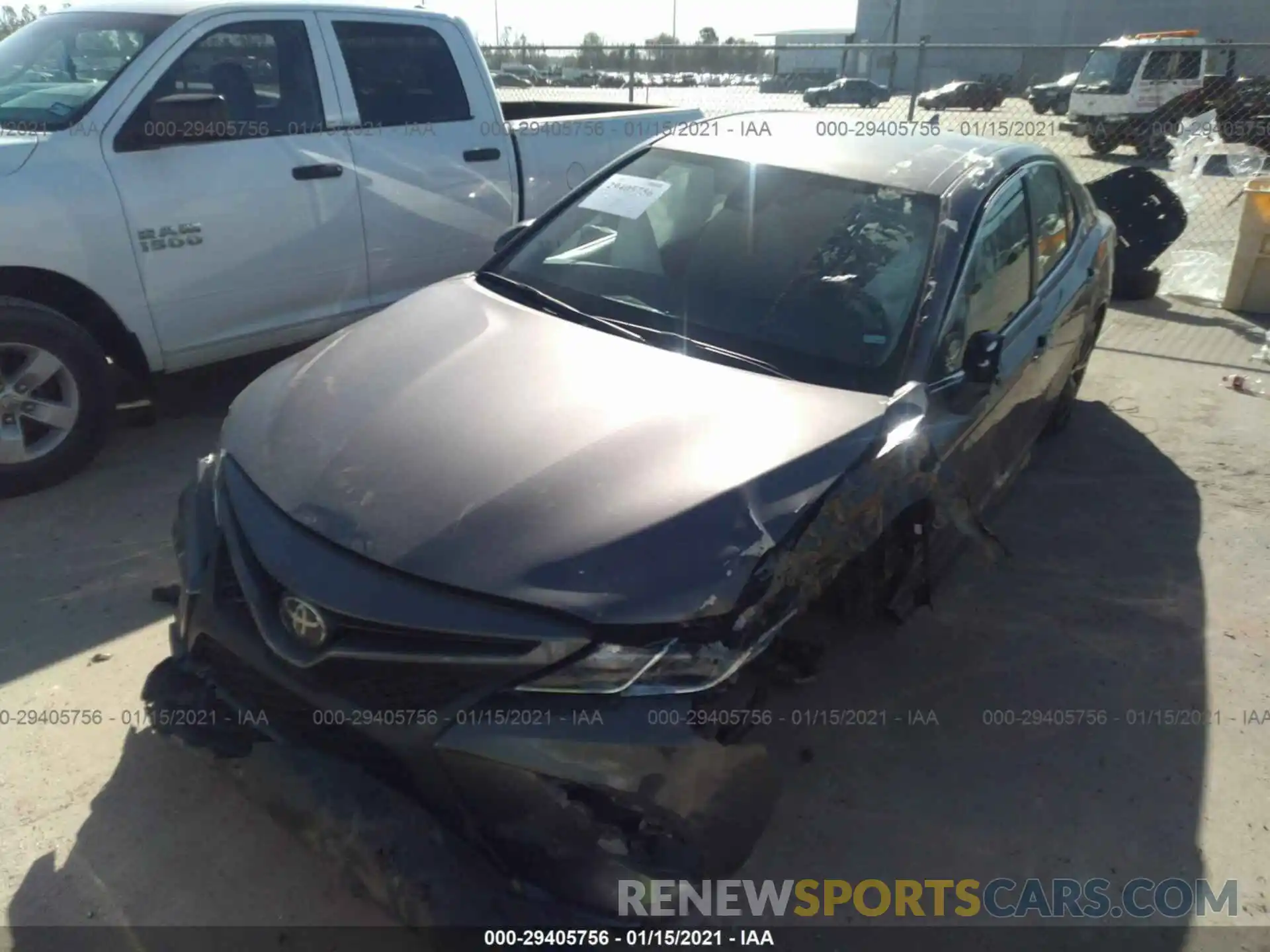 2 Photograph of a damaged car 4T1G11AK7LU908391 TOYOTA CAMRY 2020