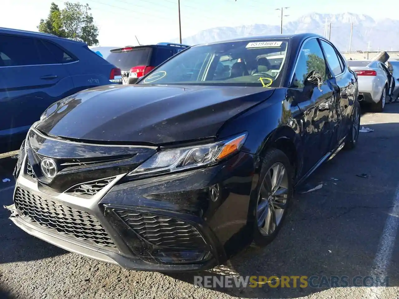 2 Photograph of a damaged car 4T1G11AK7LU942959 TOYOTA CAMRY 2020