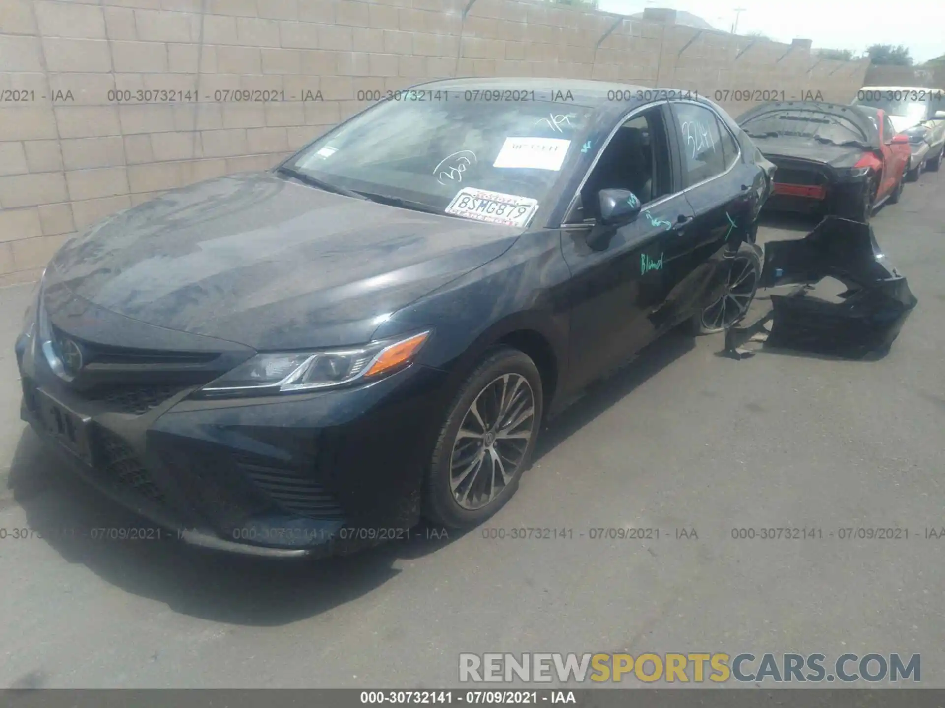 2 Photograph of a damaged car 4T1G11AK7LU953301 TOYOTA CAMRY 2020