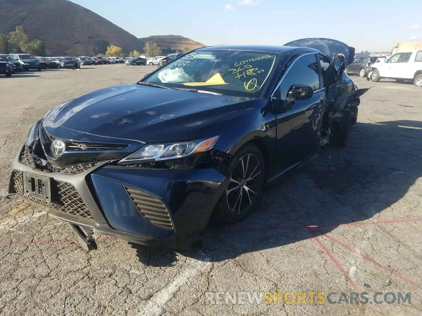 2 Photograph of a damaged car 4T1G11AK7LU967781 TOYOTA CAMRY 2020