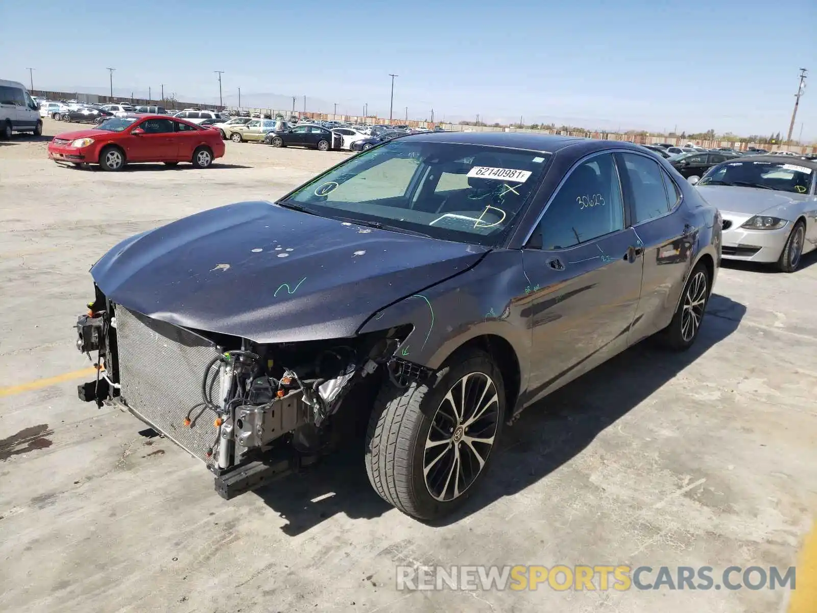 2 Photograph of a damaged car 4T1G11AK7LU968459 TOYOTA CAMRY 2020