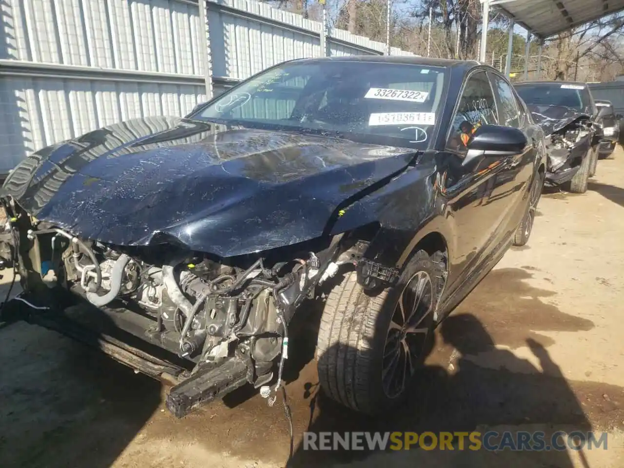 2 Photograph of a damaged car 4T1G11AK7LU972396 TOYOTA CAMRY 2020