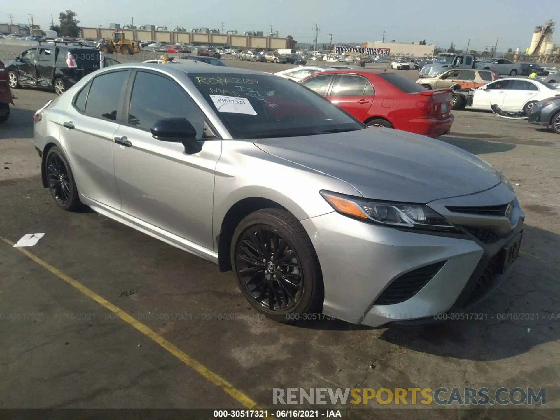 1 Photograph of a damaged car 4T1G11AK8LU300797 TOYOTA CAMRY 2020