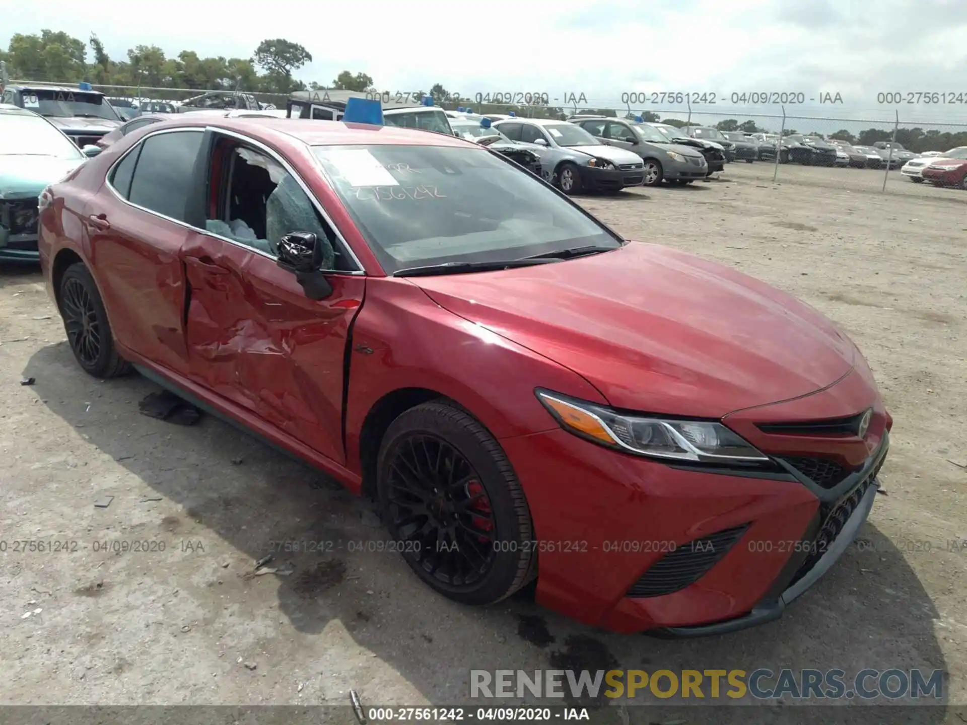 1 Photograph of a damaged car 4T1G11AK8LU314487 TOYOTA CAMRY 2020