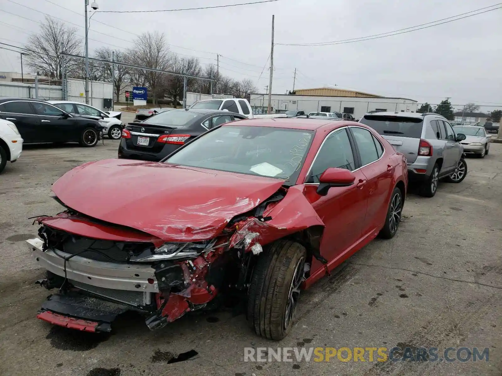 2 Photograph of a damaged car 4T1G11AK8LU322699 TOYOTA CAMRY 2020