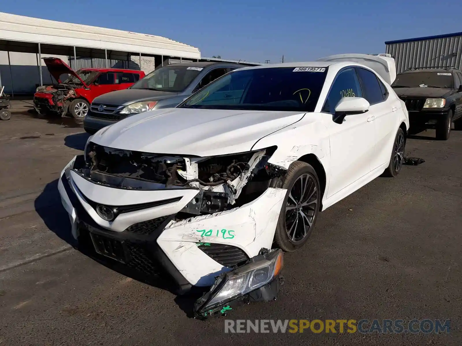 2 Photograph of a damaged car 4T1G11AK8LU356786 TOYOTA CAMRY 2020