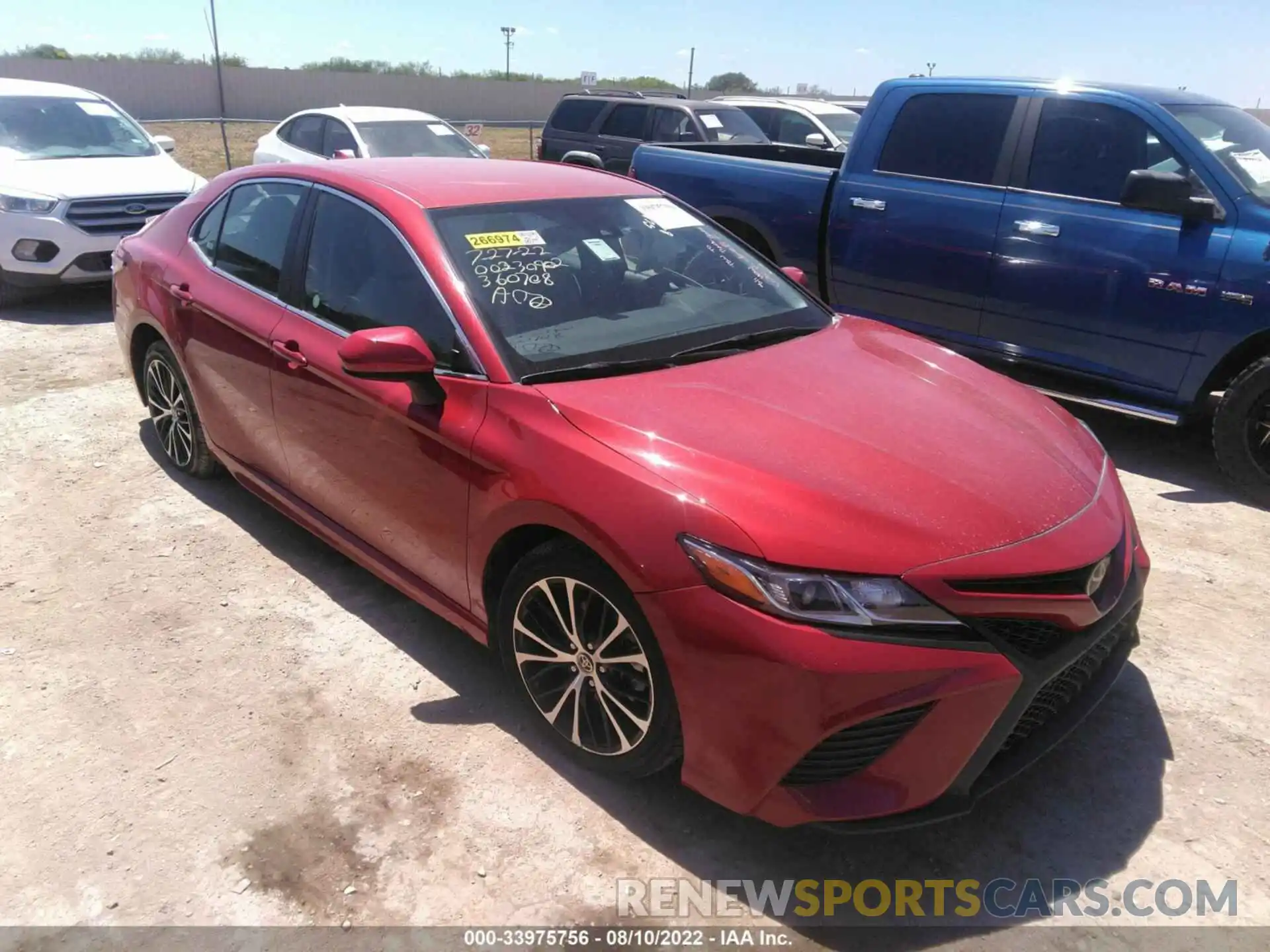 1 Photograph of a damaged car 4T1G11AK8LU360708 TOYOTA CAMRY 2020