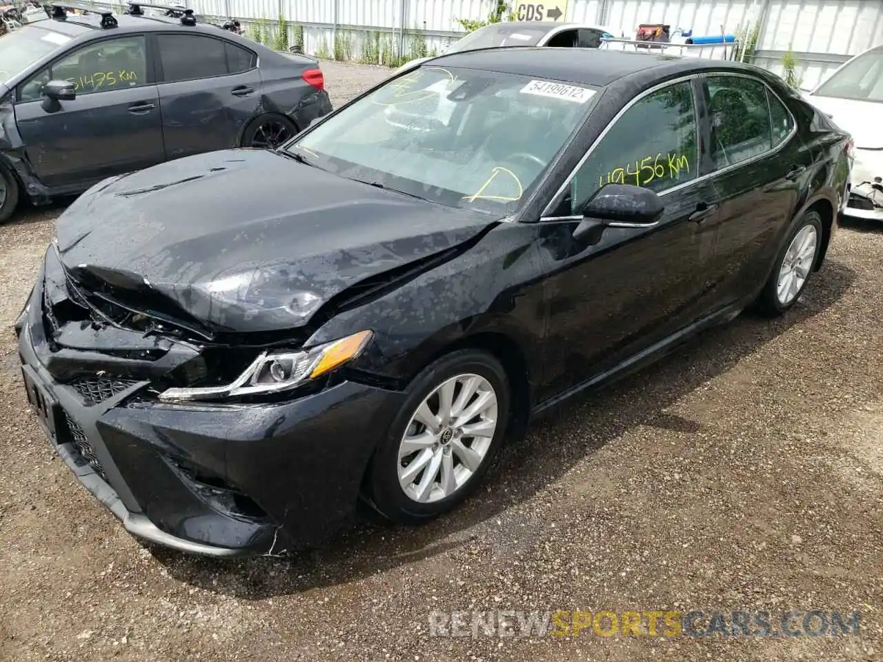 2 Photograph of a damaged car 4T1G11AK8LU362927 TOYOTA CAMRY 2020