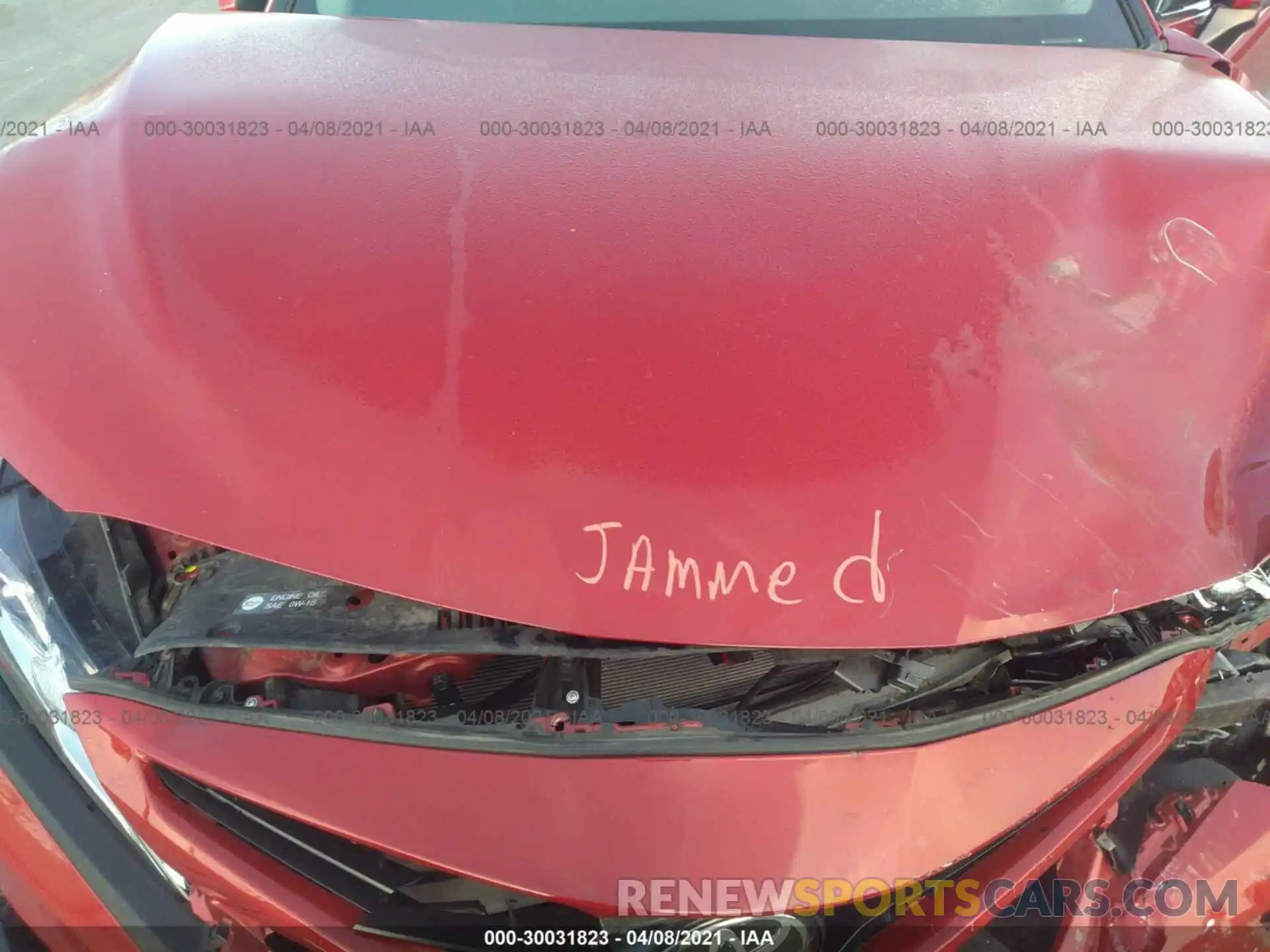 10 Photograph of a damaged car 4T1G11AK8LU369117 TOYOTA CAMRY 2020