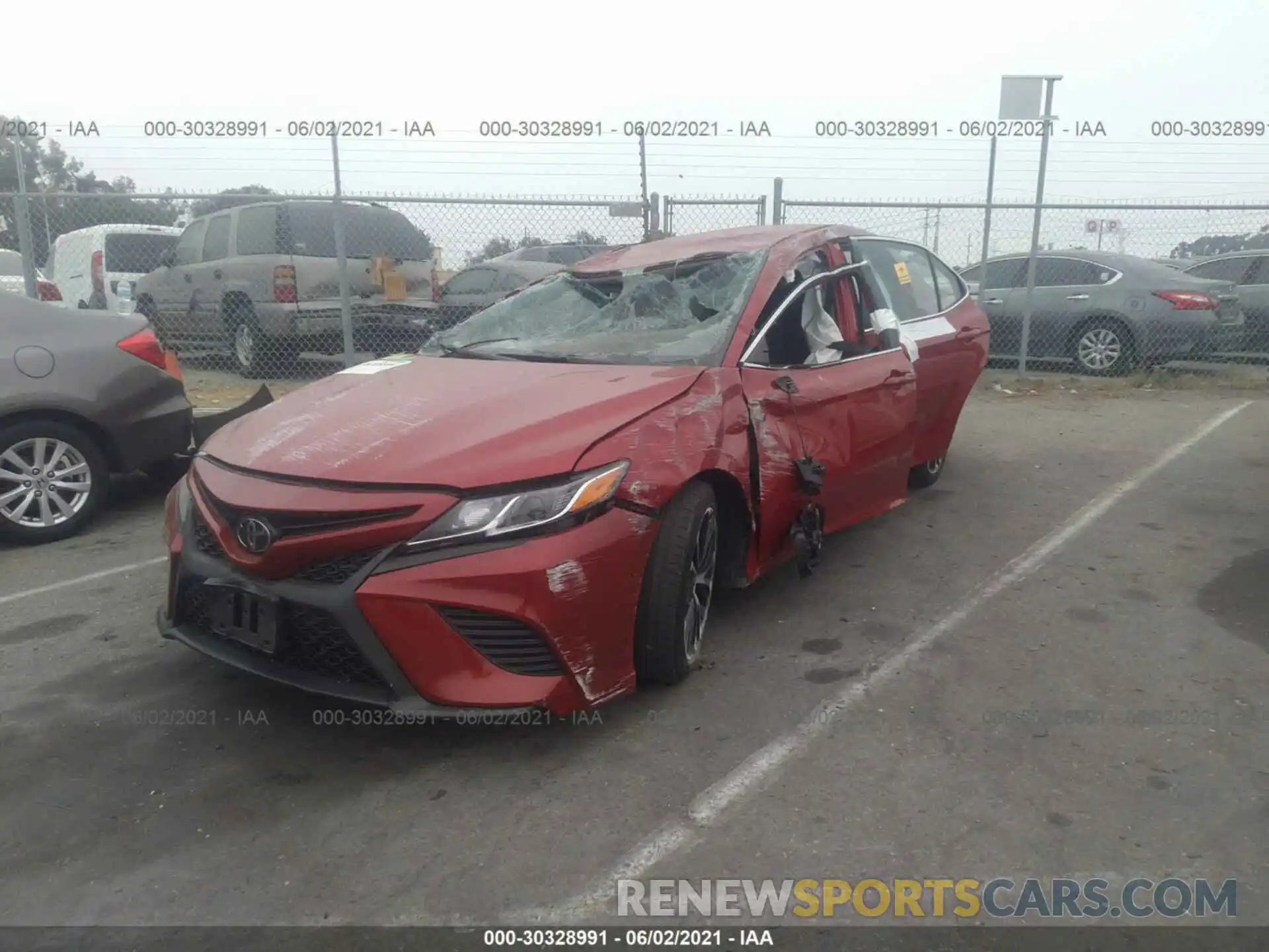 2 Photograph of a damaged car 4T1G11AK8LU375094 TOYOTA CAMRY 2020