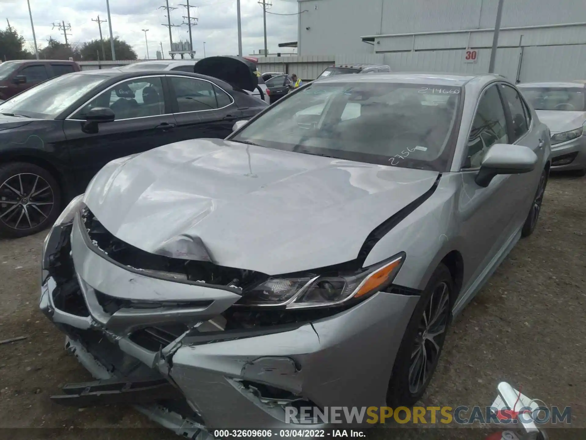 2 Photograph of a damaged car 4T1G11AK8LU912756 TOYOTA CAMRY 2020