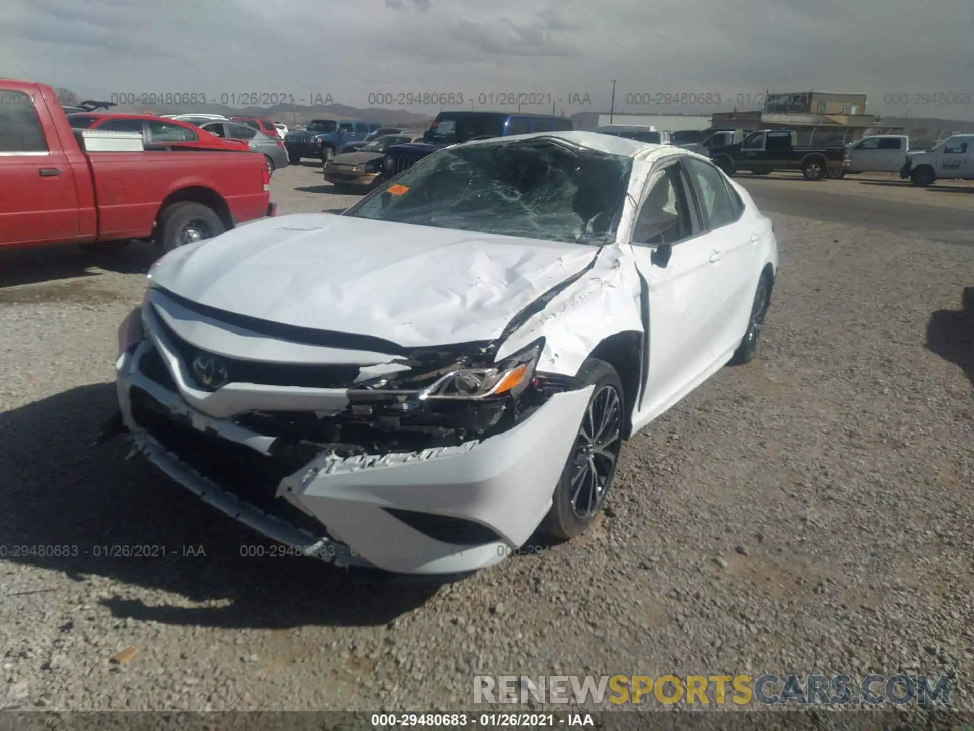 2 Photograph of a damaged car 4T1G11AK8LU928827 TOYOTA CAMRY 2020