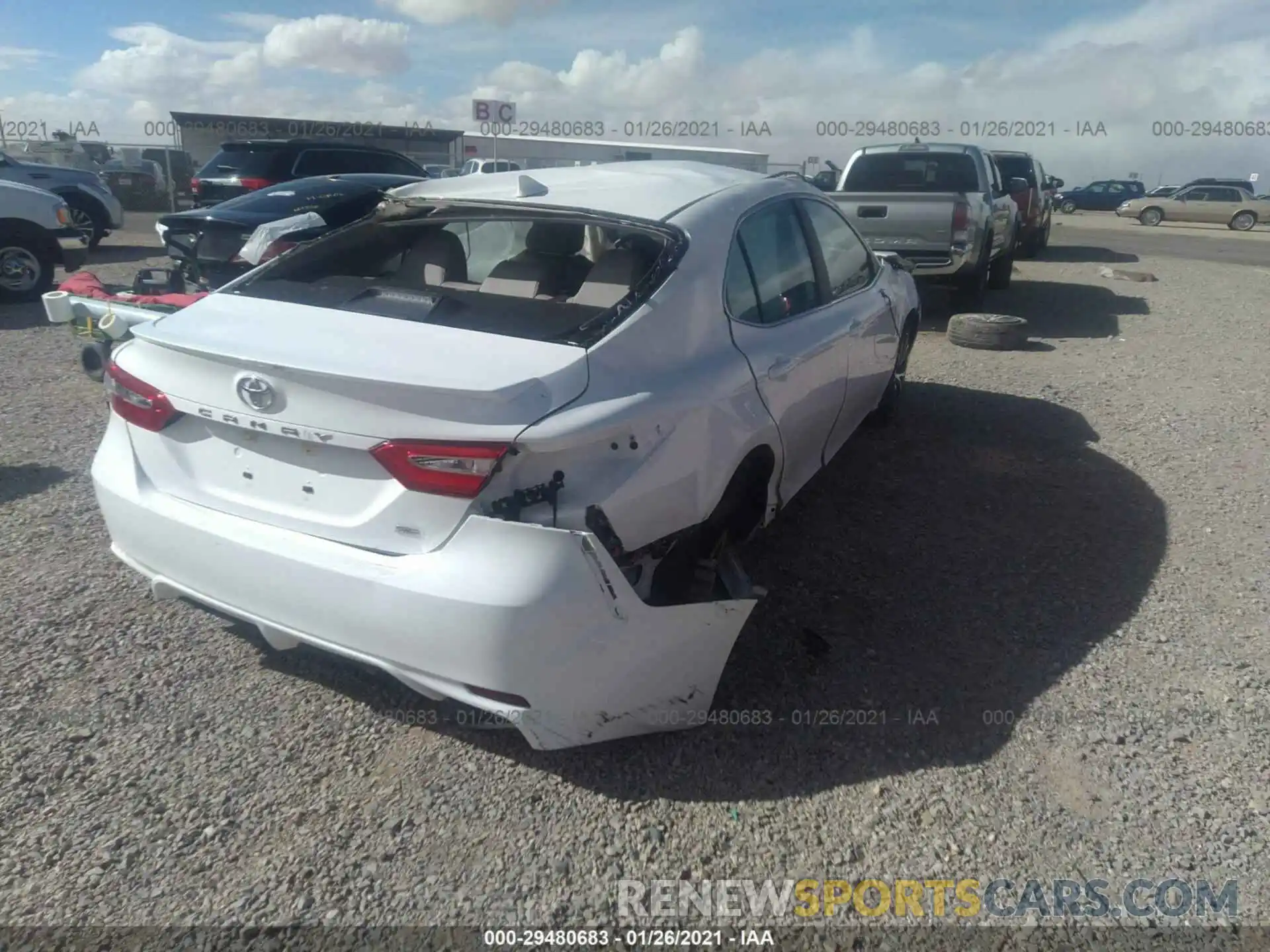 4 Photograph of a damaged car 4T1G11AK8LU928827 TOYOTA CAMRY 2020