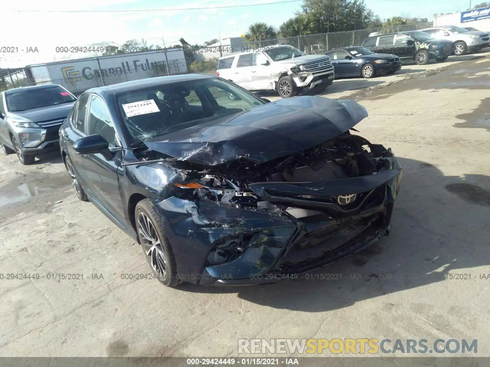 1 Photograph of a damaged car 4T1G11AK8LU970088 TOYOTA CAMRY 2020