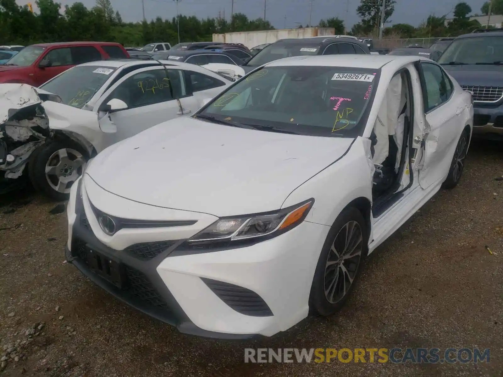 2 Photograph of a damaged car 4T1G11AK8LU994035 TOYOTA CAMRY 2020