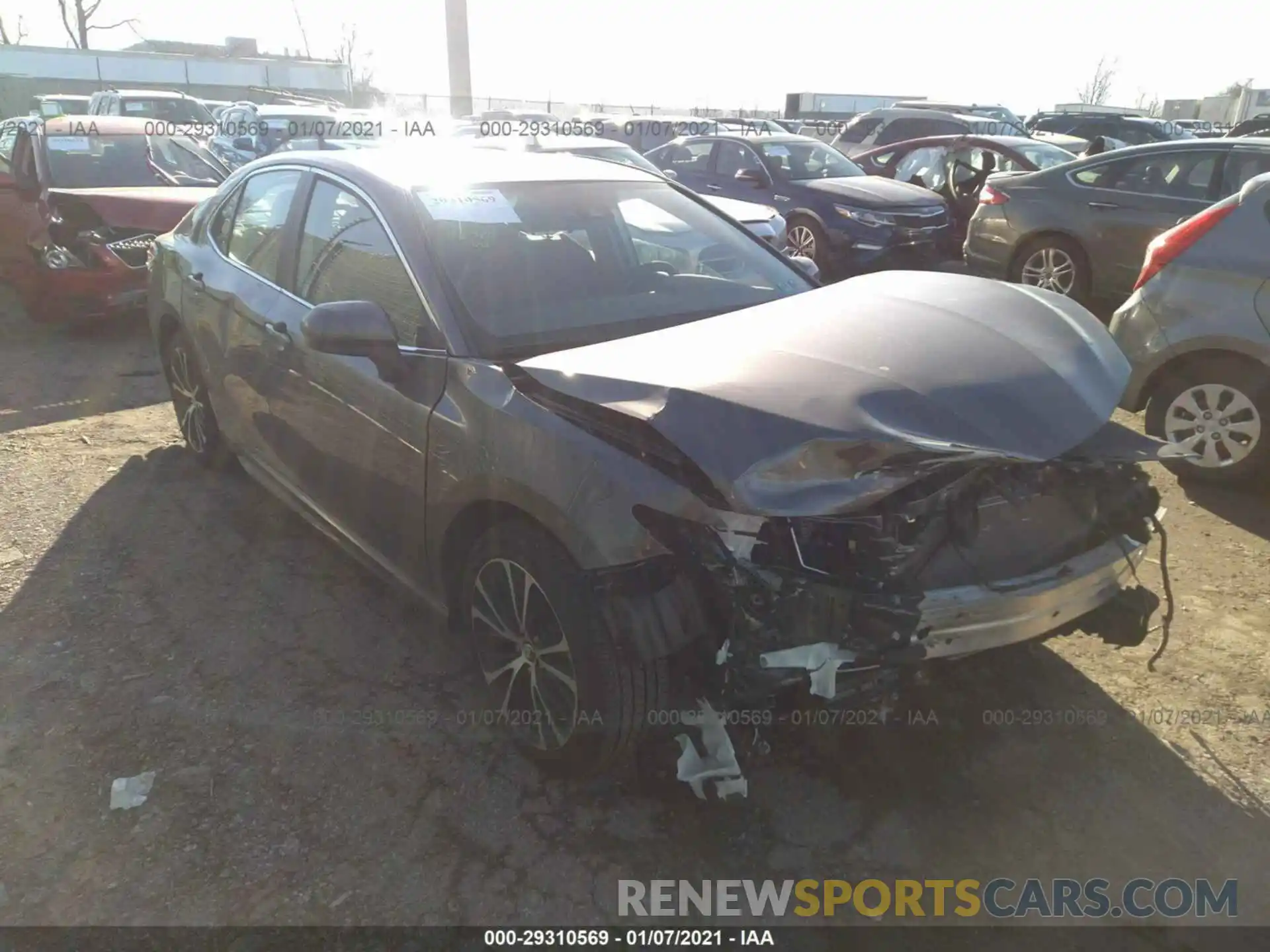 1 Photograph of a damaged car 4T1G11AK9LU302557 TOYOTA CAMRY 2020