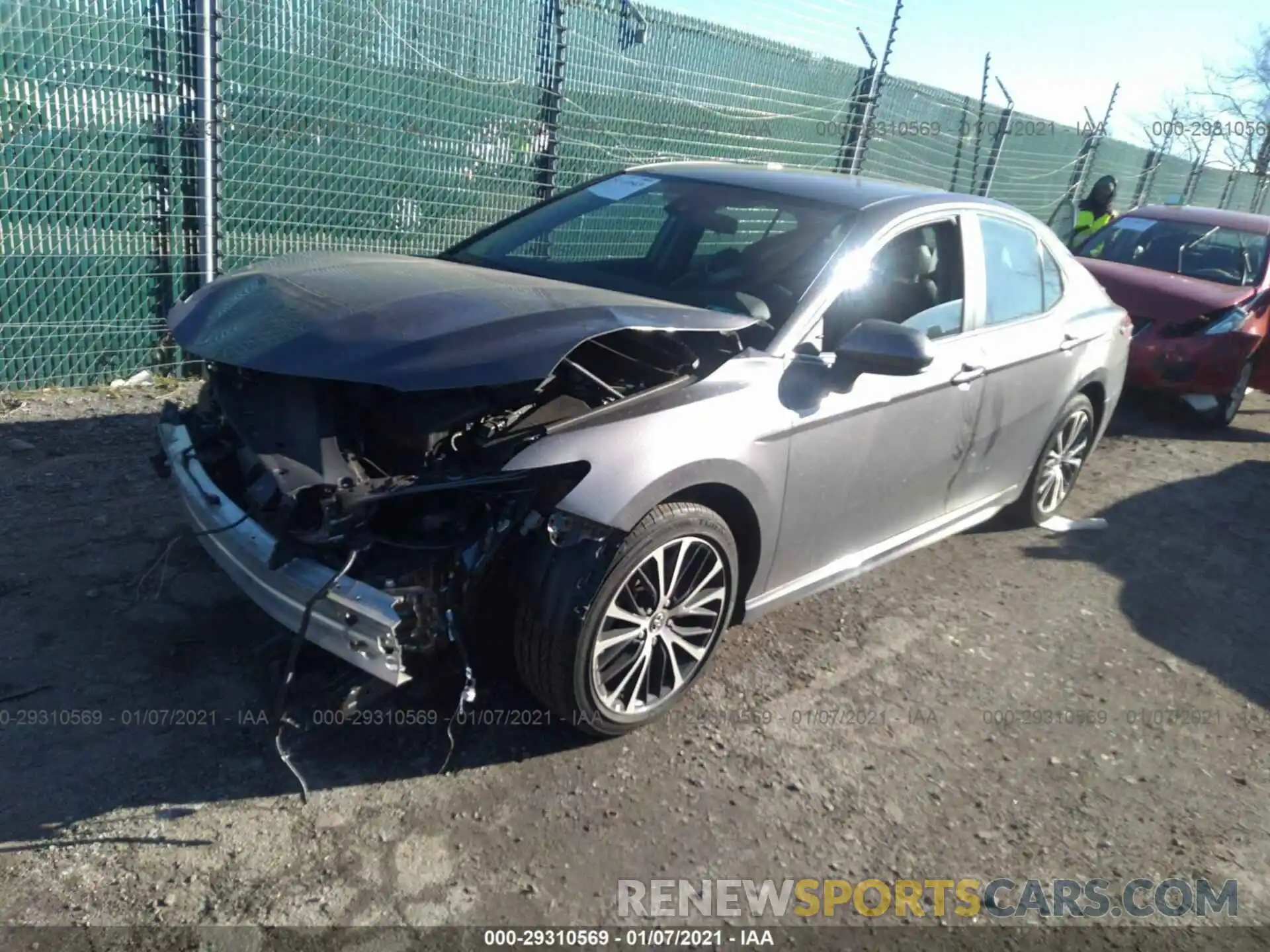 2 Photograph of a damaged car 4T1G11AK9LU302557 TOYOTA CAMRY 2020