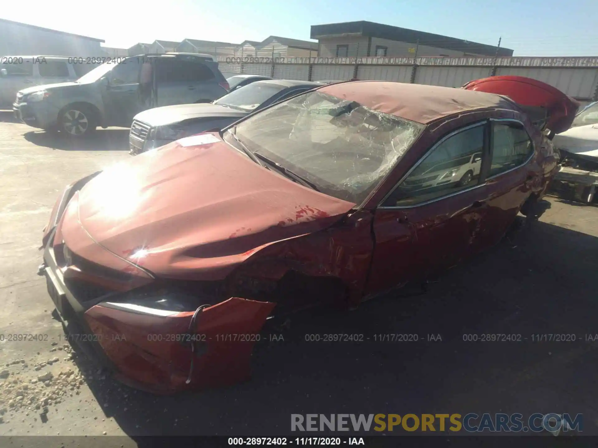 2 Photograph of a damaged car 4T1G11AK9LU304261 TOYOTA CAMRY 2020