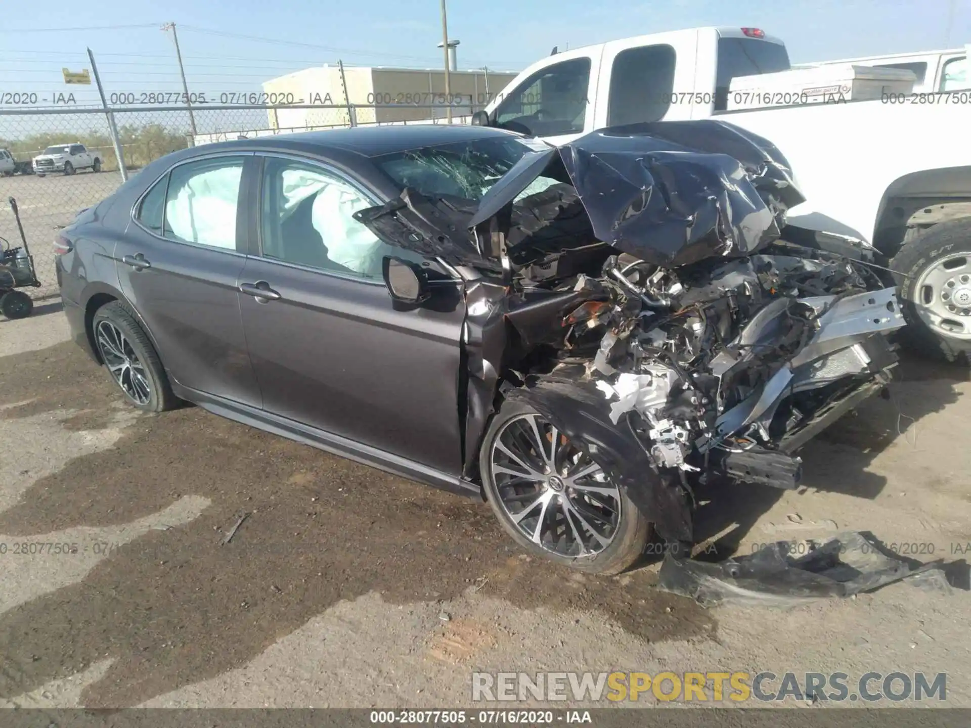 1 Photograph of a damaged car 4T1G11AK9LU305961 TOYOTA CAMRY 2020