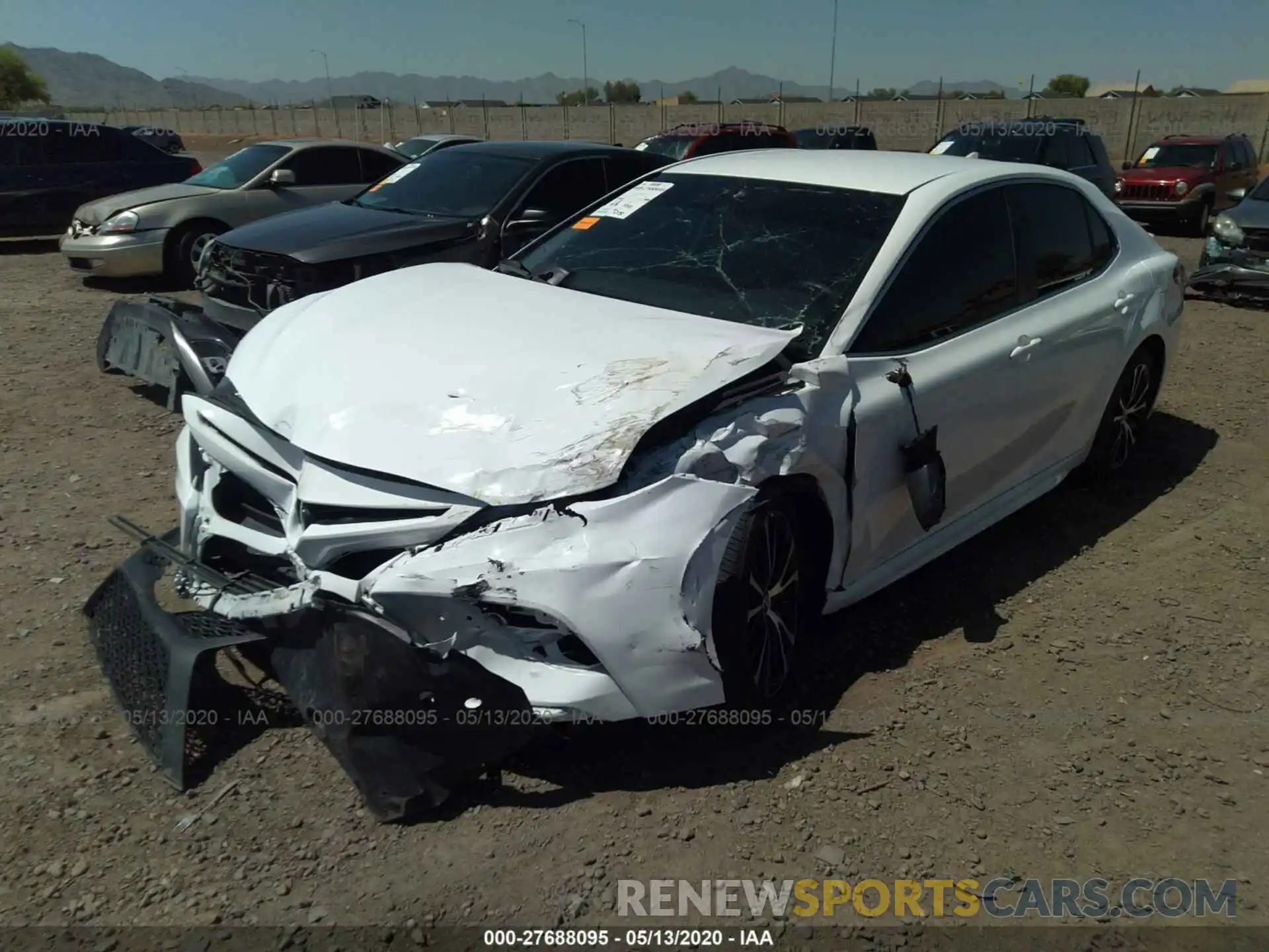 2 Photograph of a damaged car 4T1G11AK9LU312375 TOYOTA CAMRY 2020